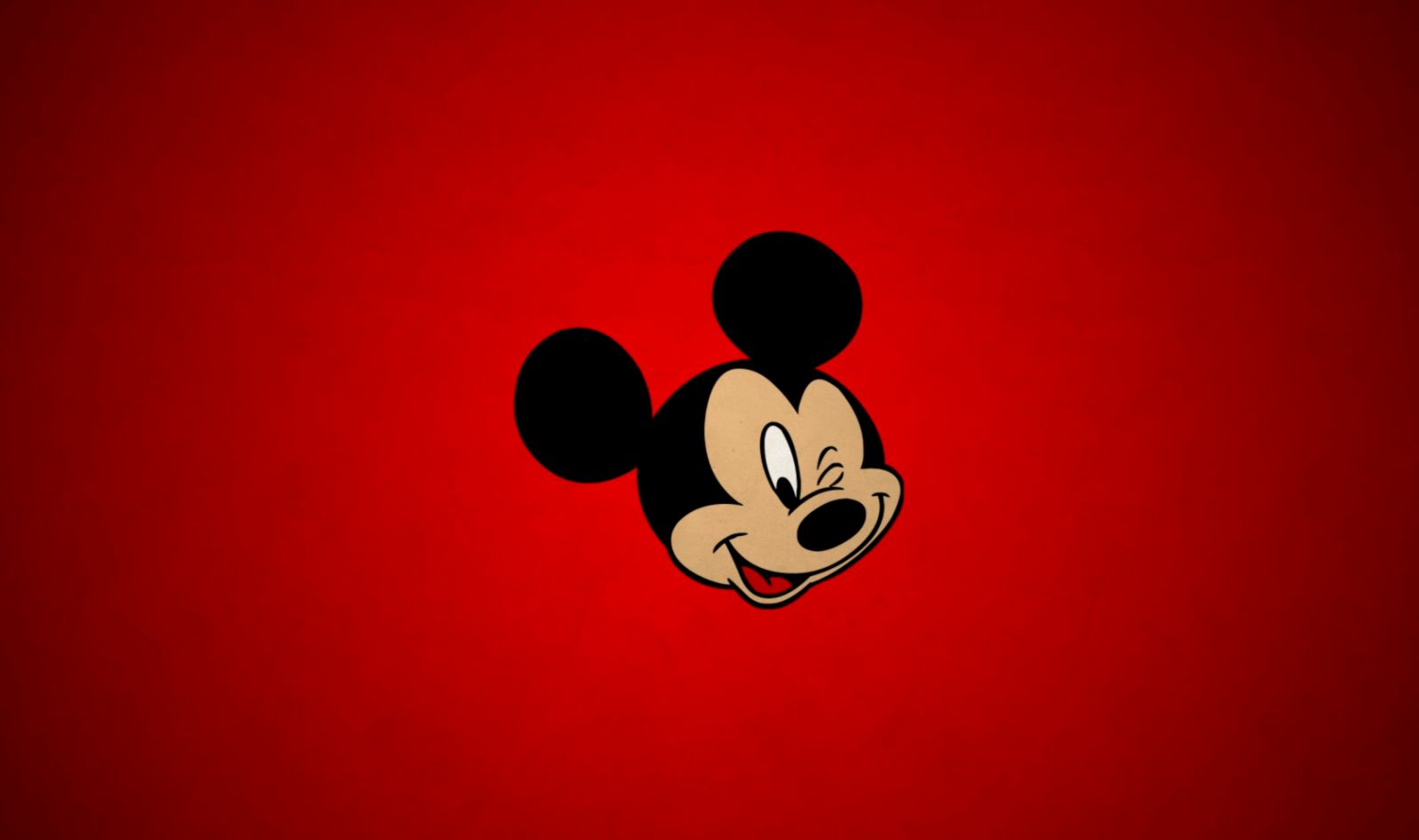 Topolino Mickey Mouse sfondo rosso, 1596x945 720p, Laptop