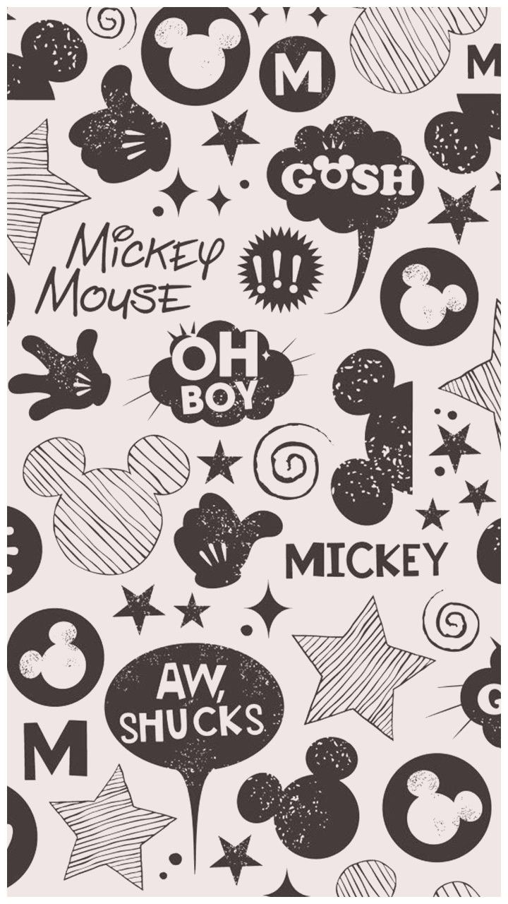 Topolino Mickey Mouse pattern, 720x1280 Verticale, Mobile
