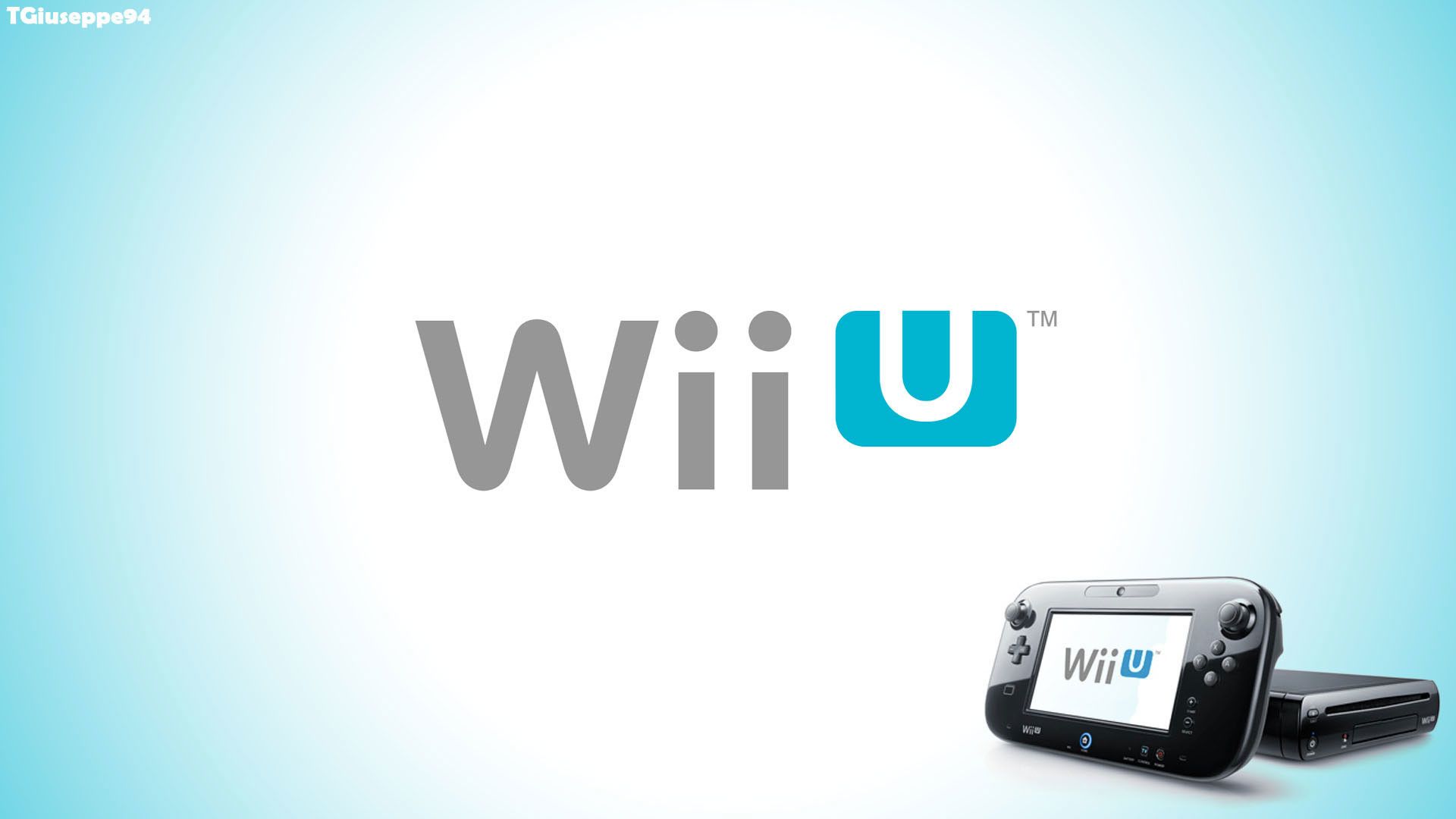 Logo Wii U con console, 1920x1080 1080p, Desktop