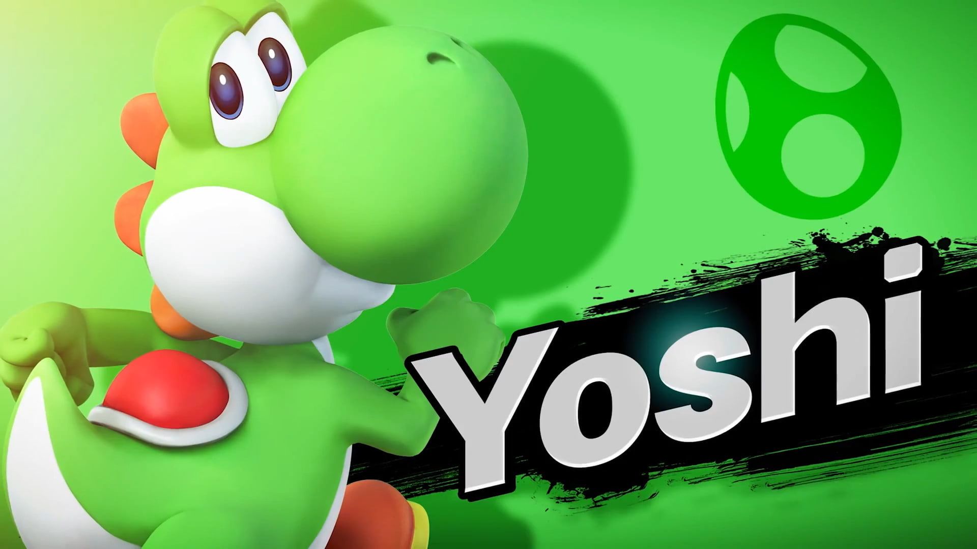 Yoshi verde, Super Smash Bros, 1920x1080 Full HD, Desktop