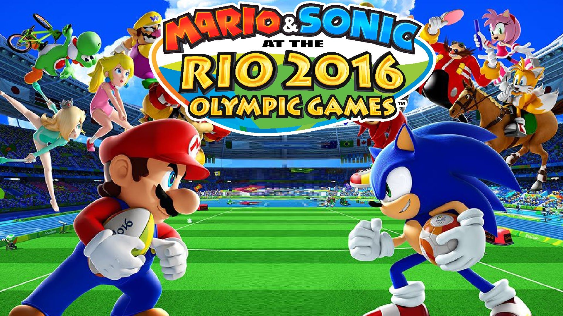 Mario e Sonic Rio 2016, riccio blu, 1920x1080 1080p, PC
