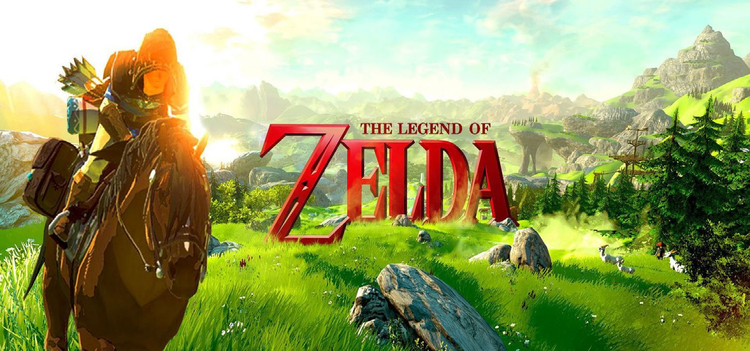 Legend of Zelda paesaggio Link a cavallo, The Legend of Zelda, 1493x700 HD, Desktop