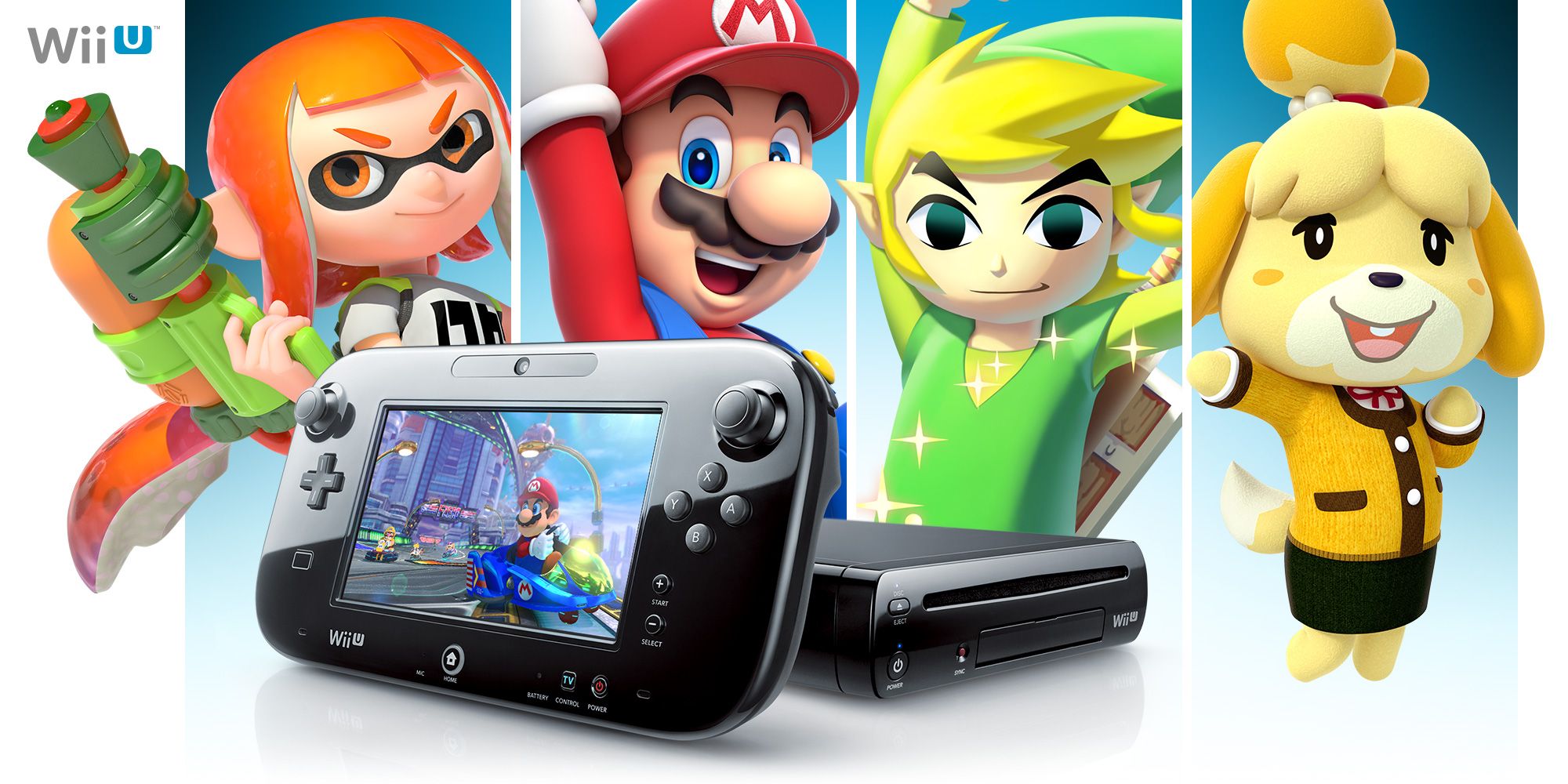 Personaggi Nintendo Wii U console, 2000x1000 2K, Desktop