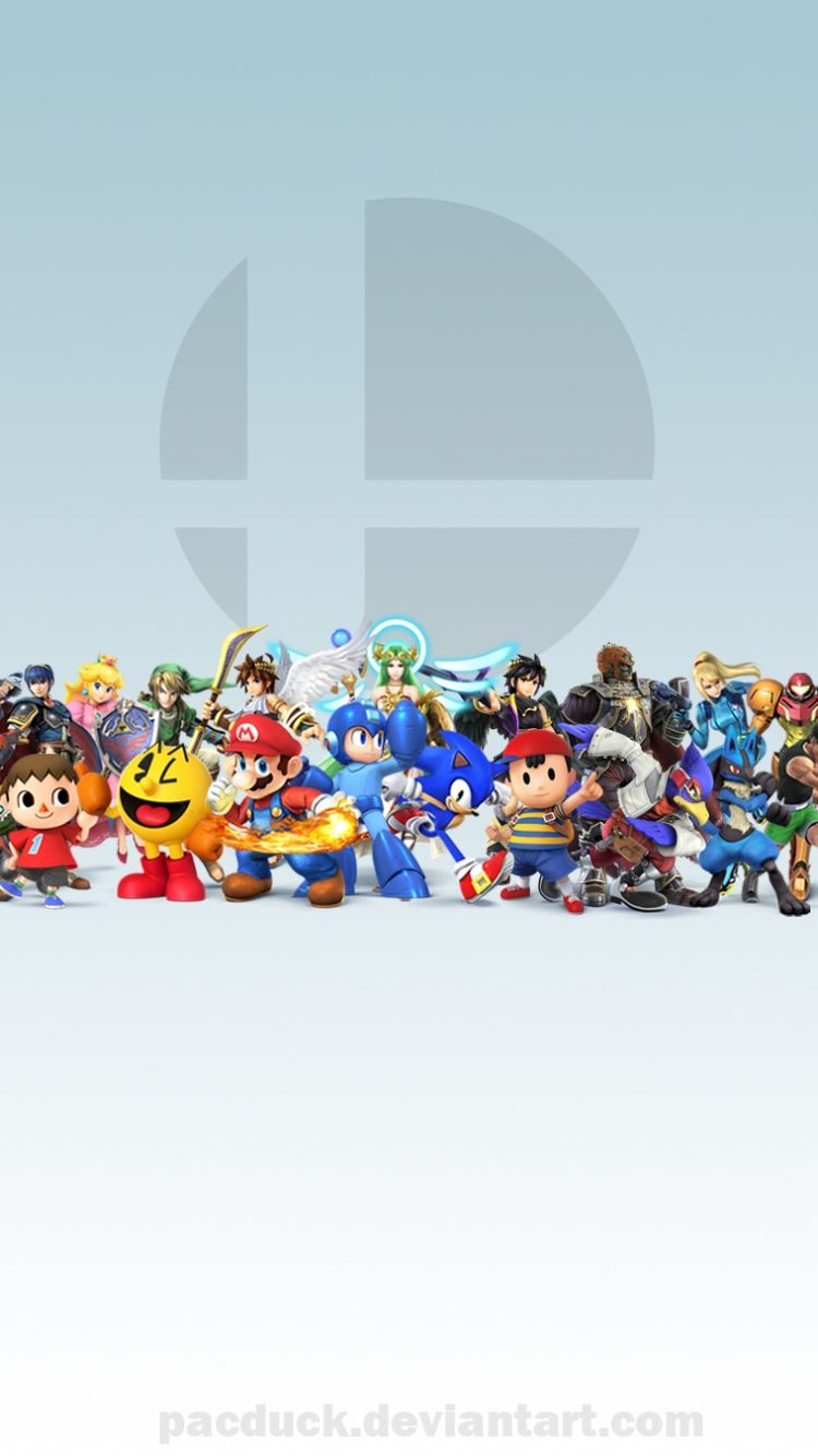 Personaggi Super Smash Bros, 750x1334 Full HD Verticale, Smartphone