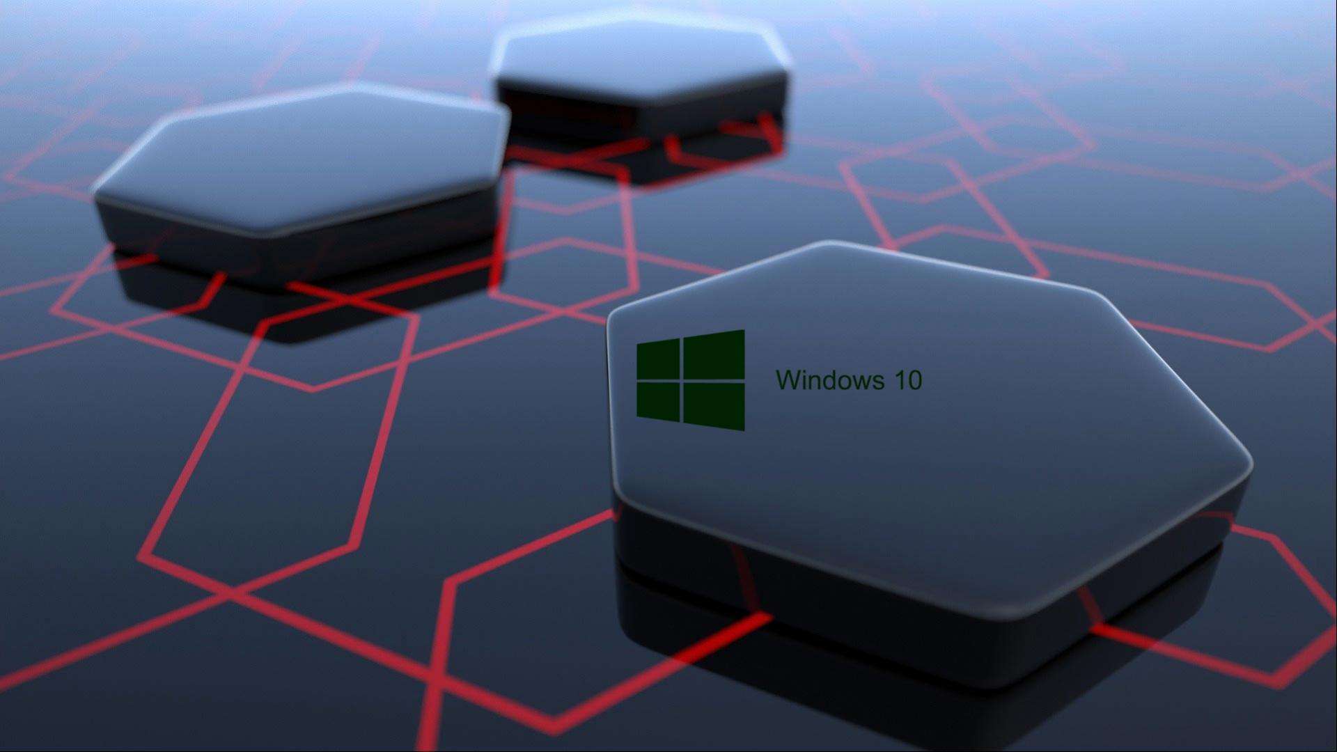 Logo Windows 10 su lago, 1920x1080 Full HD, Monitor Gaming