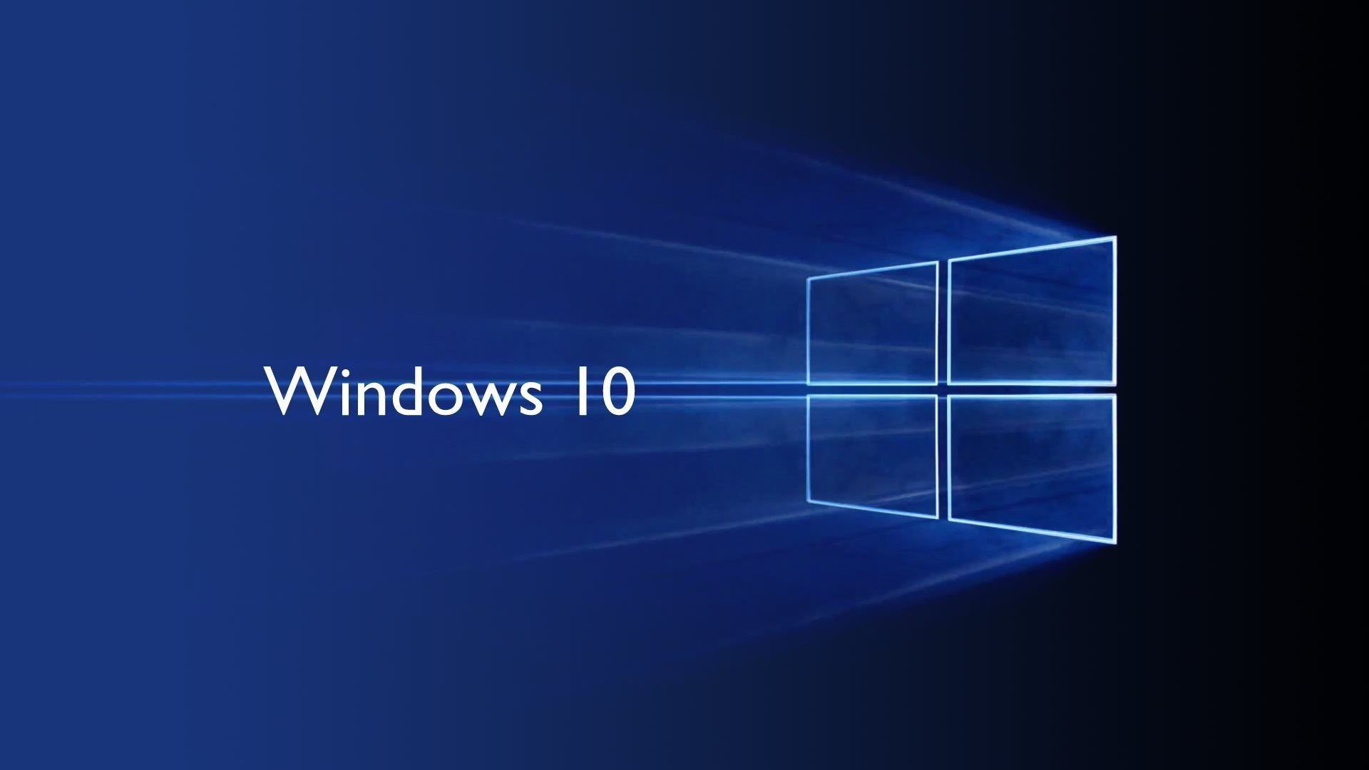 Logo Windows 10 blu, 1920x1080 Full HD 1080p, PC