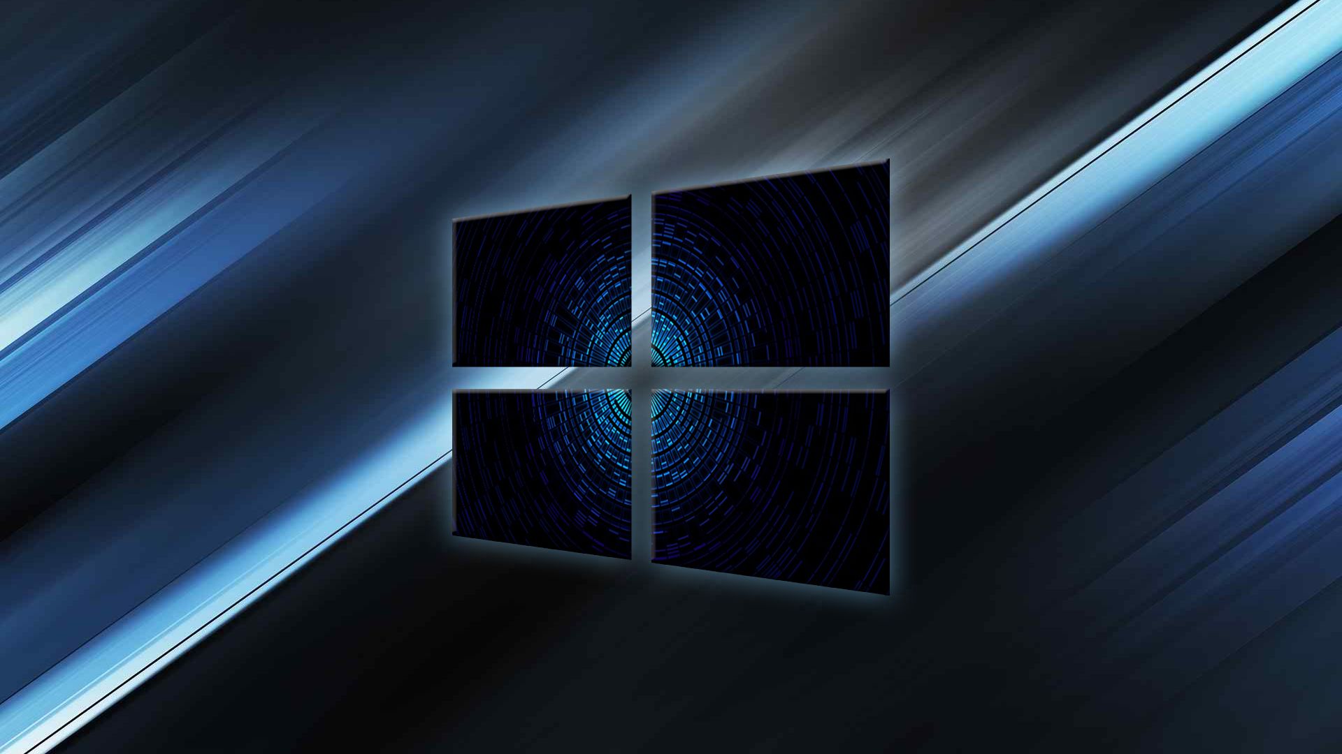 Logo Windows 10 blu, 1920x1080 Full HD, Desktop