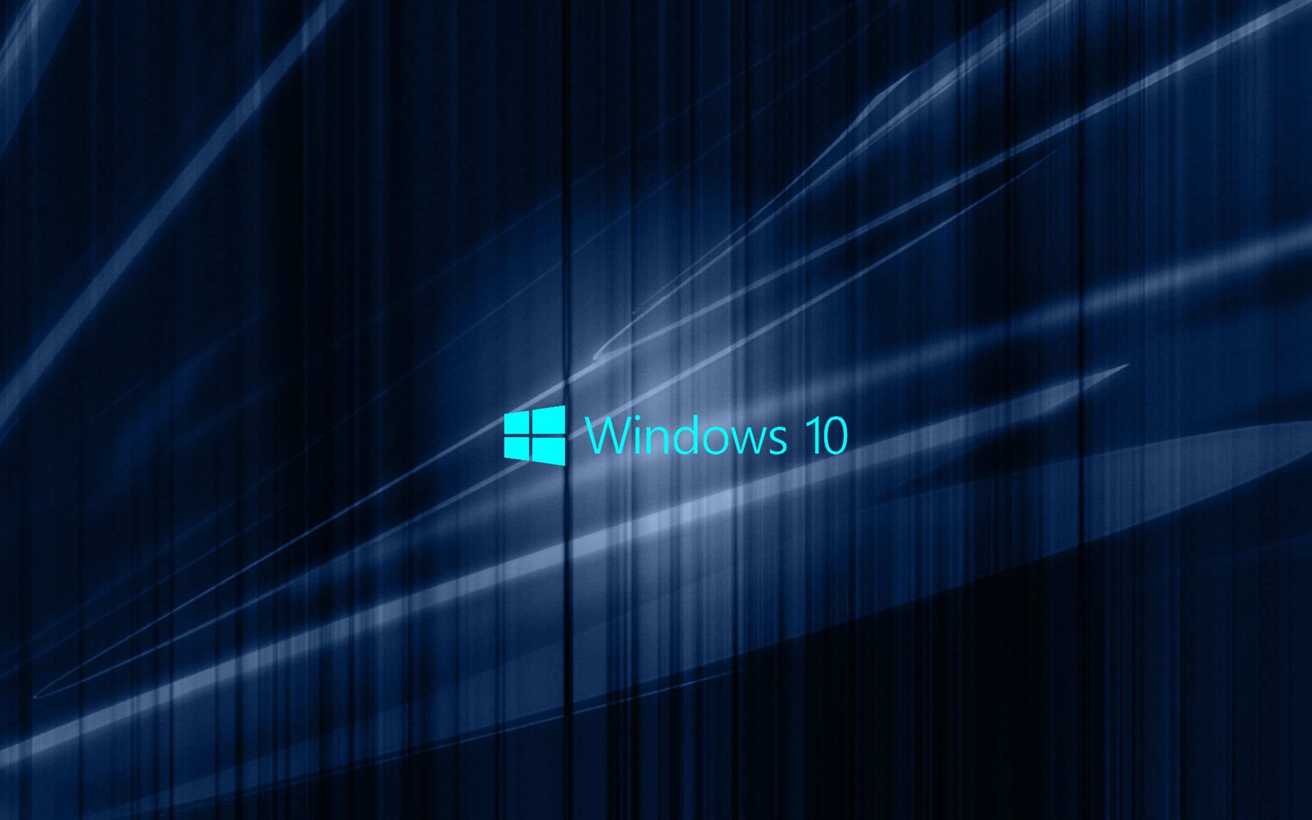 Logo Windows 10 blu astratto, 2560x1600 2K+, Desktop