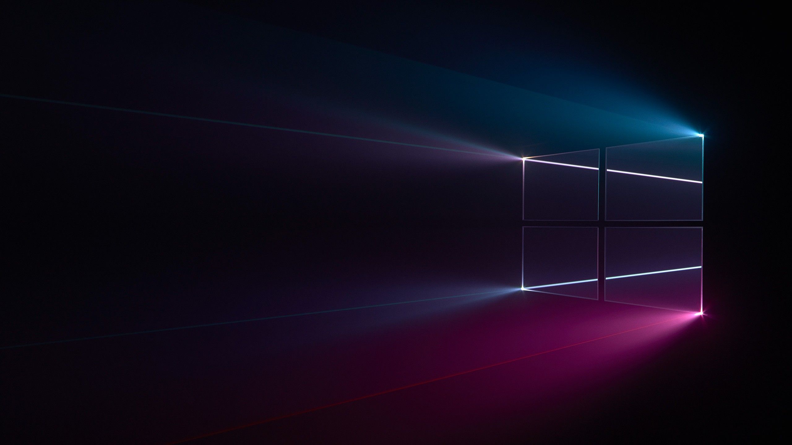 Logo Windows blu e rosa, 2560x1440 1440p, Desktop