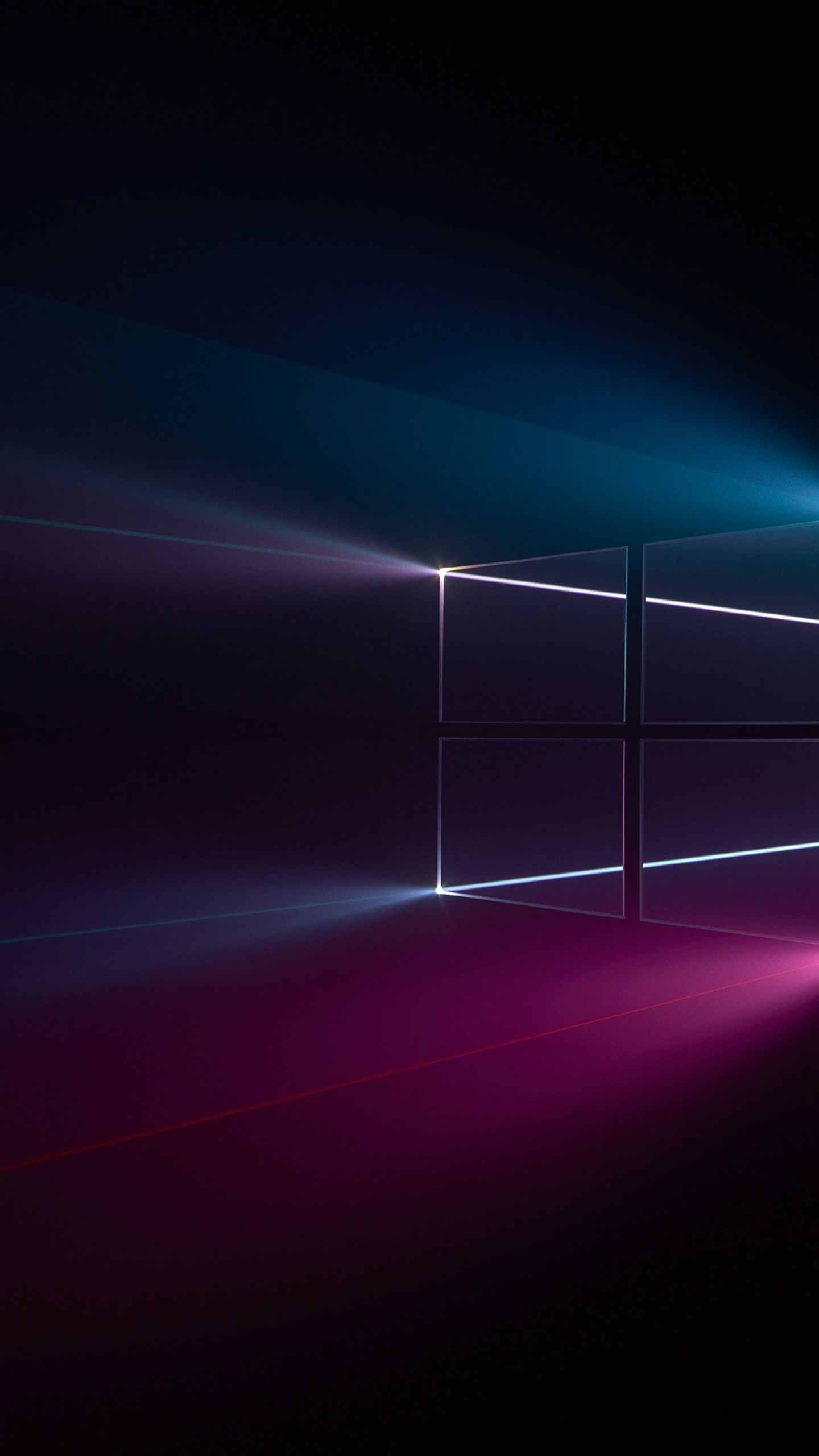 Logo Windows 10 nero, 1440x2560 Full HD Verticale, iPhone