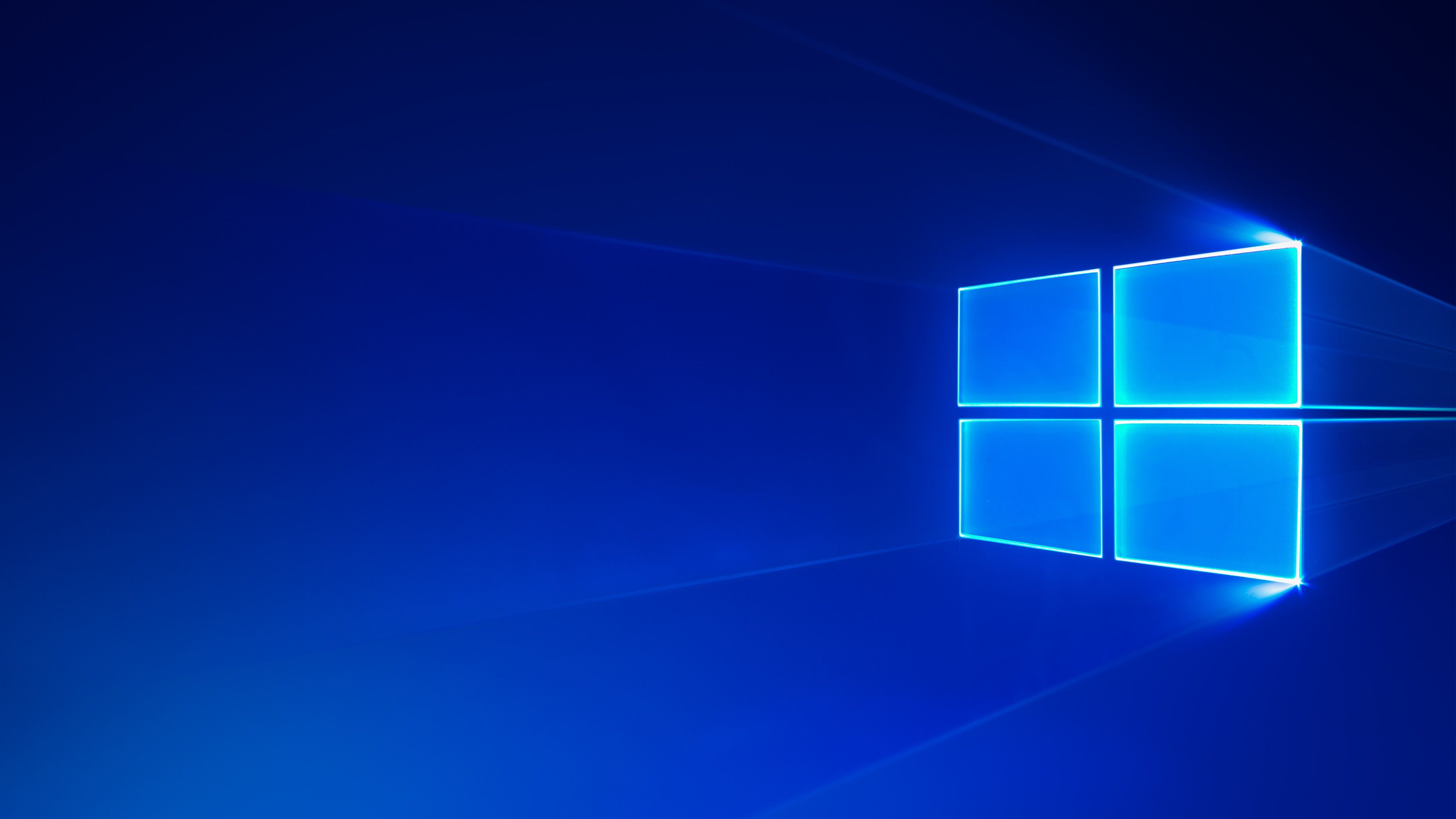 Logo Windows 10 blu, 3840x2160 Ultra HD, PC