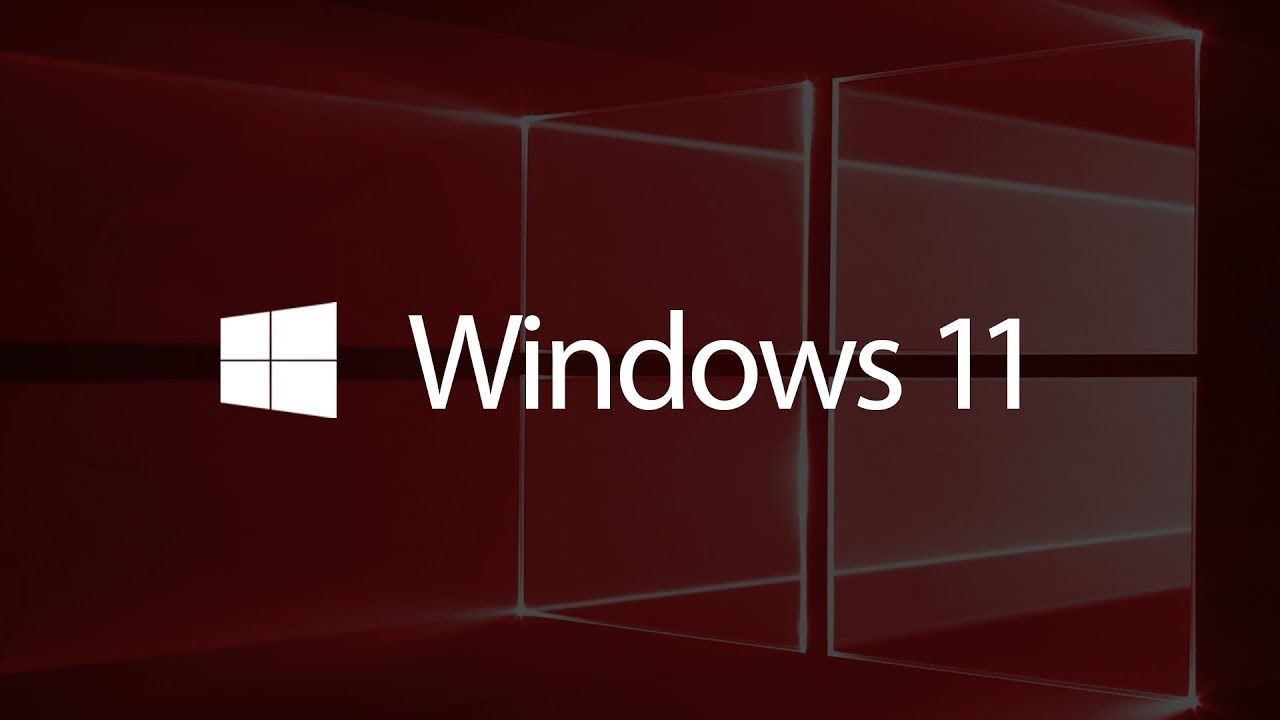 Logo Windows 11 rosso, 1280x720 720p, Monitor Gaming