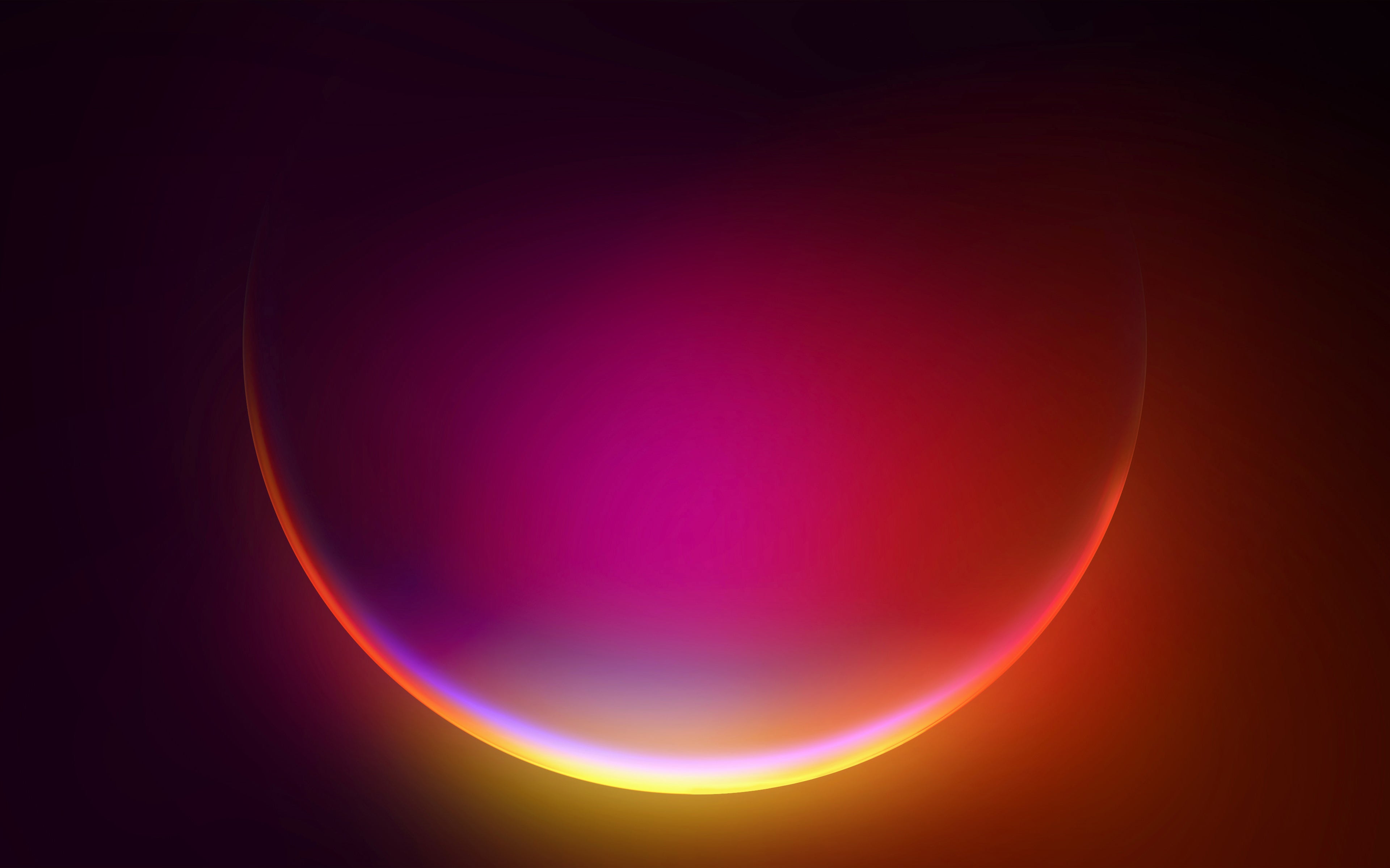 Bagliore astratto rosa arancione, 3840x2400 4K, PC Desktop