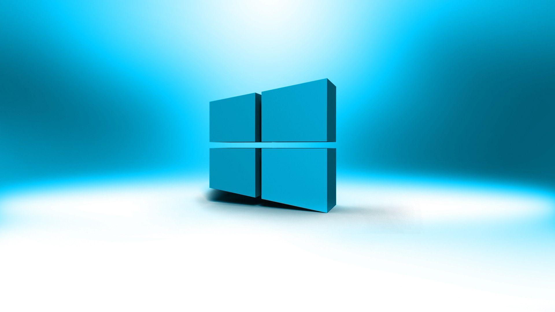 Logo Windows 3D blu, 1920x1080 Full HD 1080p, PC