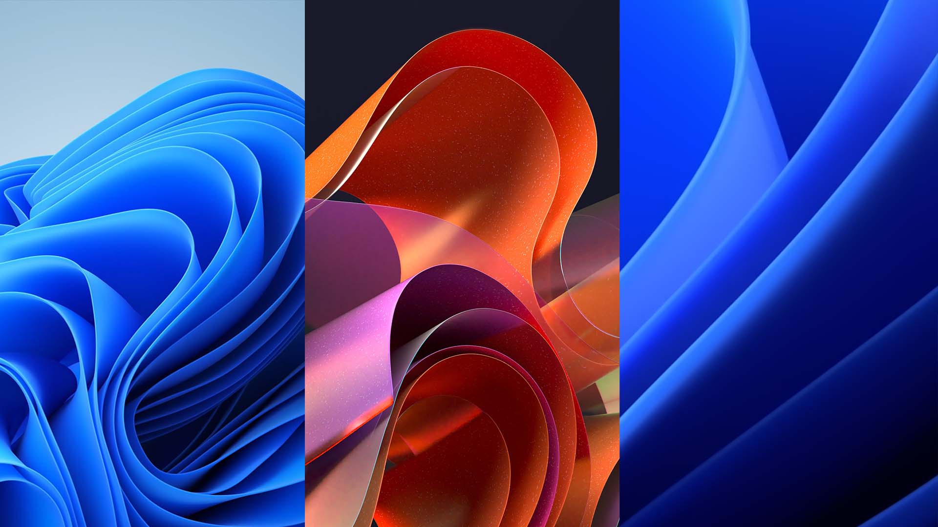 Onde astratte blu e arancione, 1920x1080 Full HD 1080p, PC Desktop