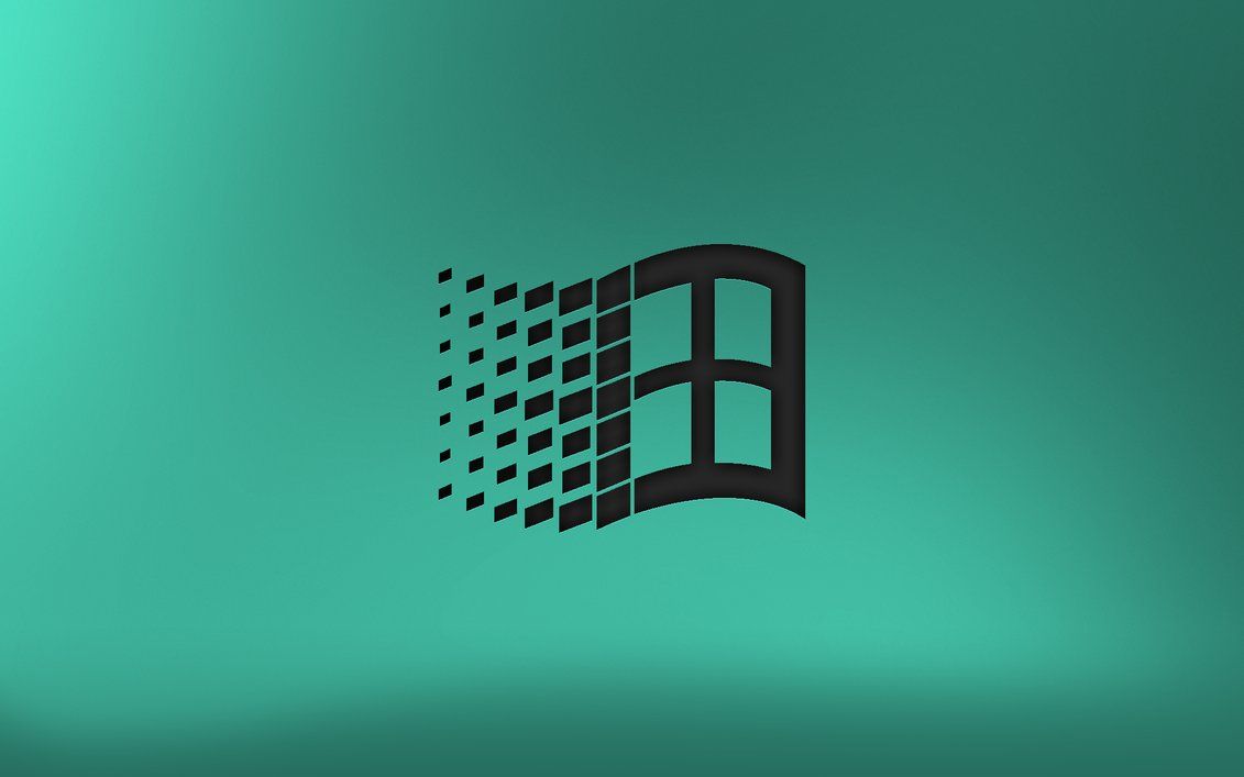 Logo Windows su verde acqua, sistema operativo Microsoft, 1131x707 HD, PC Desktop