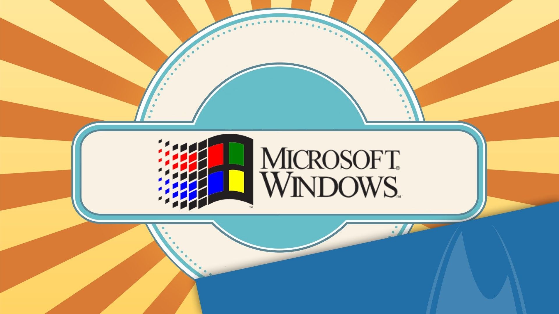 Logo Microsoft Windows retrò, 1920x1080 1080p, Desktop