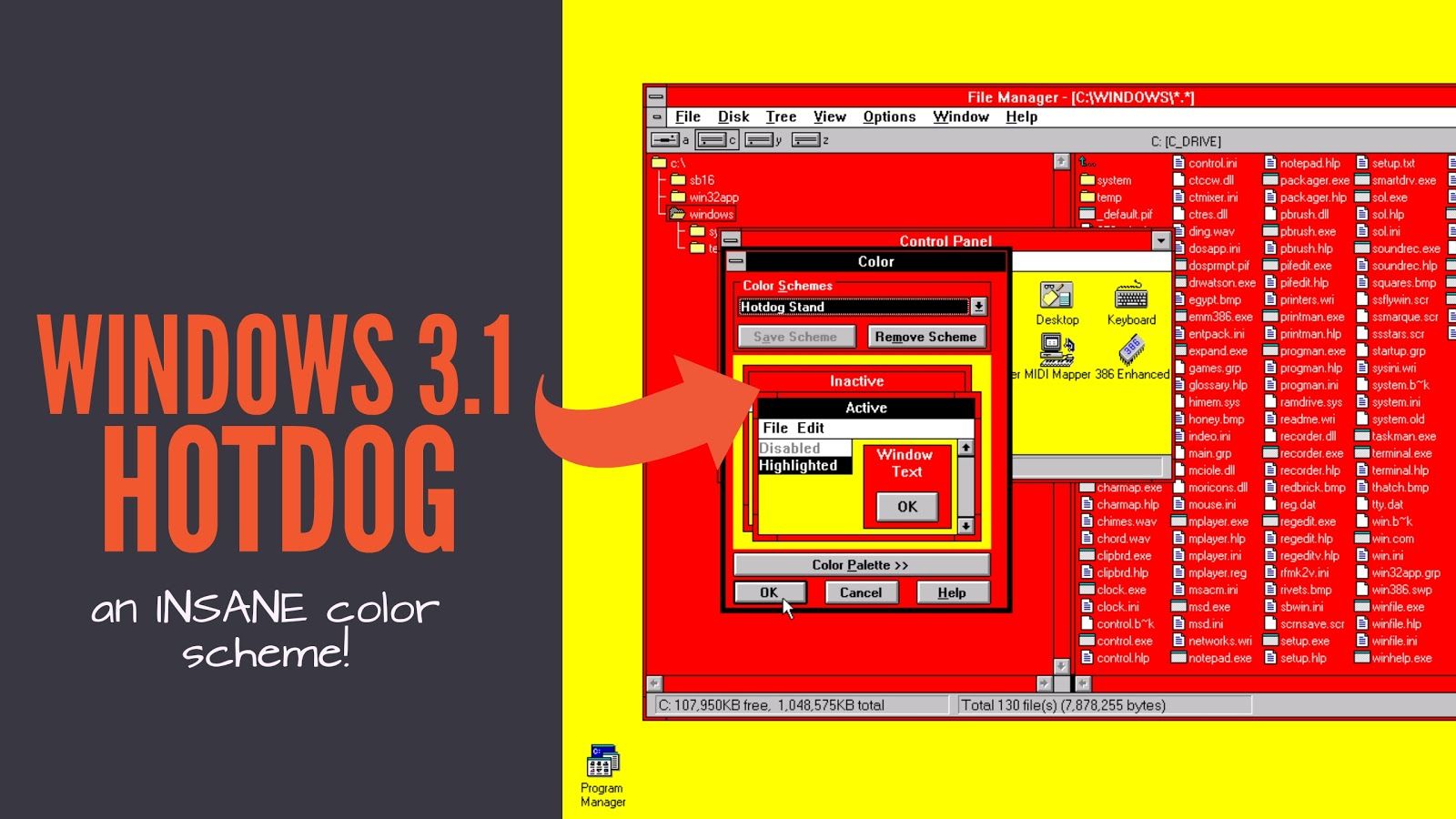 Logo Microsoft Windows 3.1, 1920x1080 1080p, PC Desktop