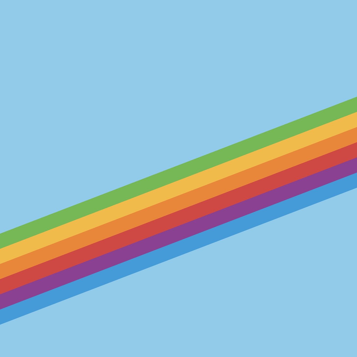 Strisce arcobaleno diagonali stile retro, 1456x1456 720p, PC