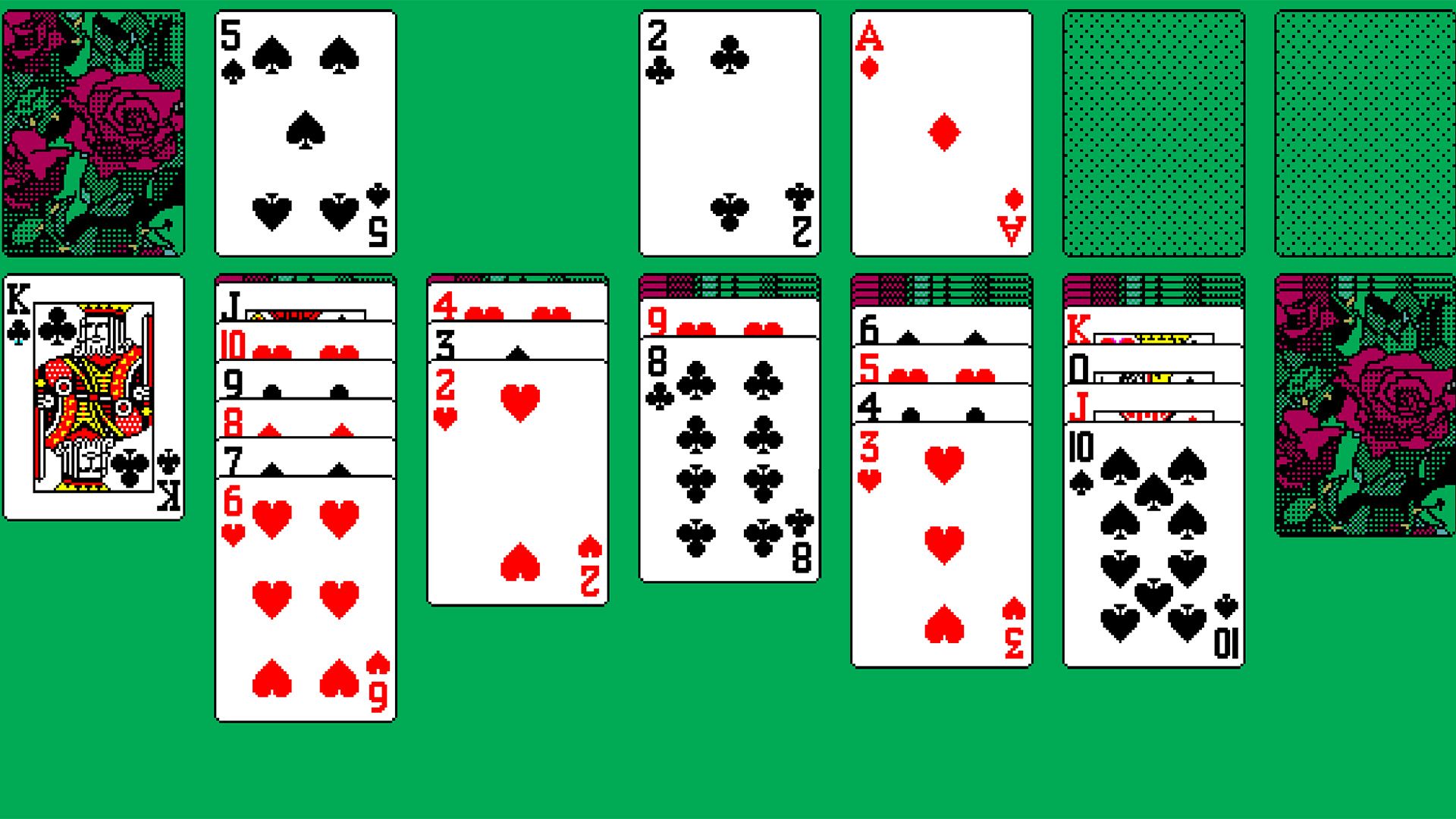 Solitario carte Windows verde, 1920x1080 Full HD, PC Desktop