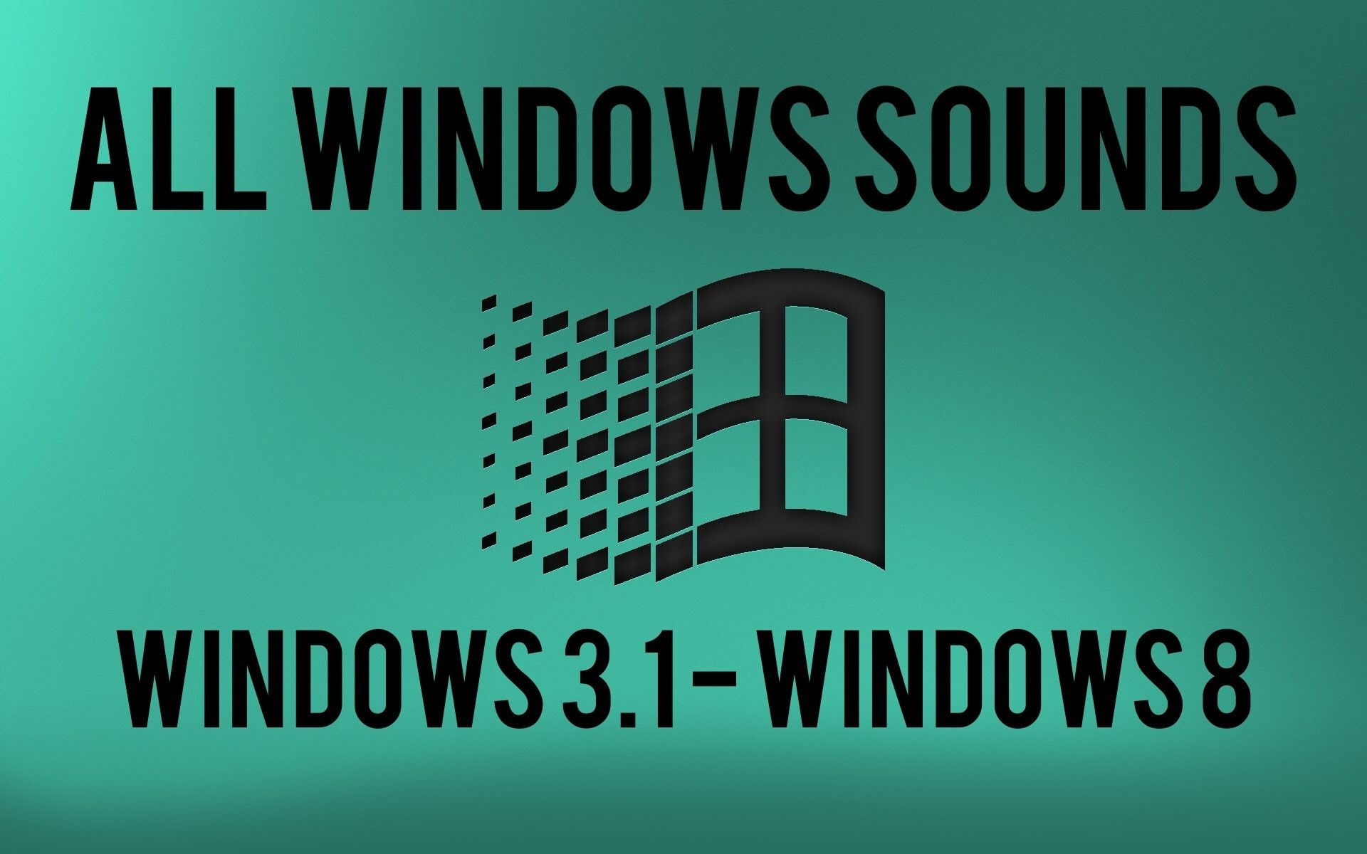 Logo Windows retrò verde acqua, 1920x1200 WUXGA, PC
