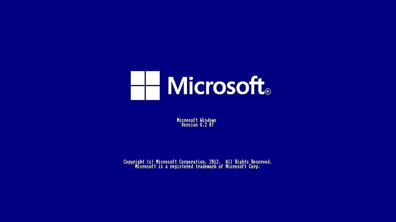 Schermata avvio Microsoft blu, 1366x768 HD, PC Desktop