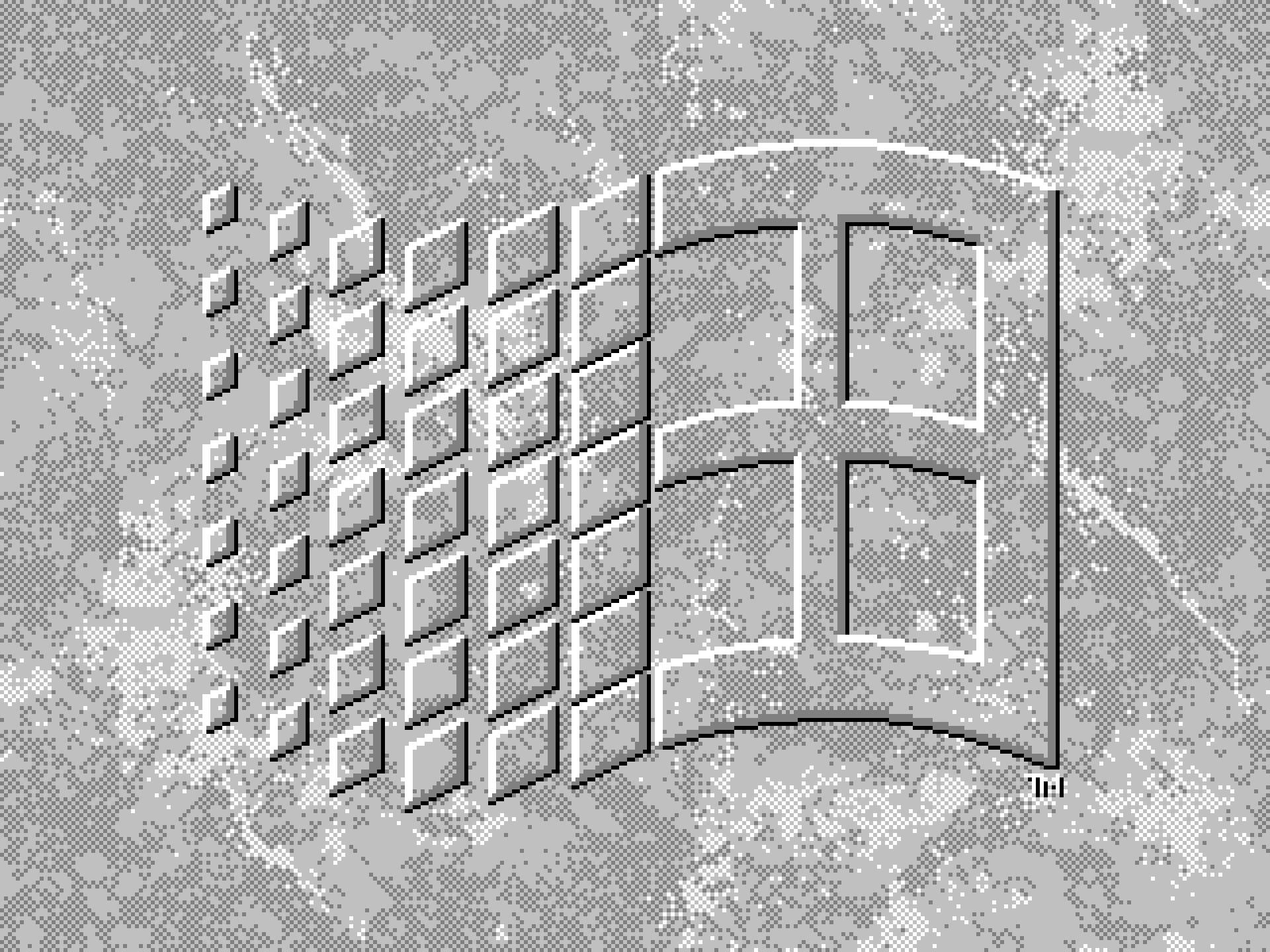 Logo Windows 3.1 grigio, 1920x1440 WUXGA, PC