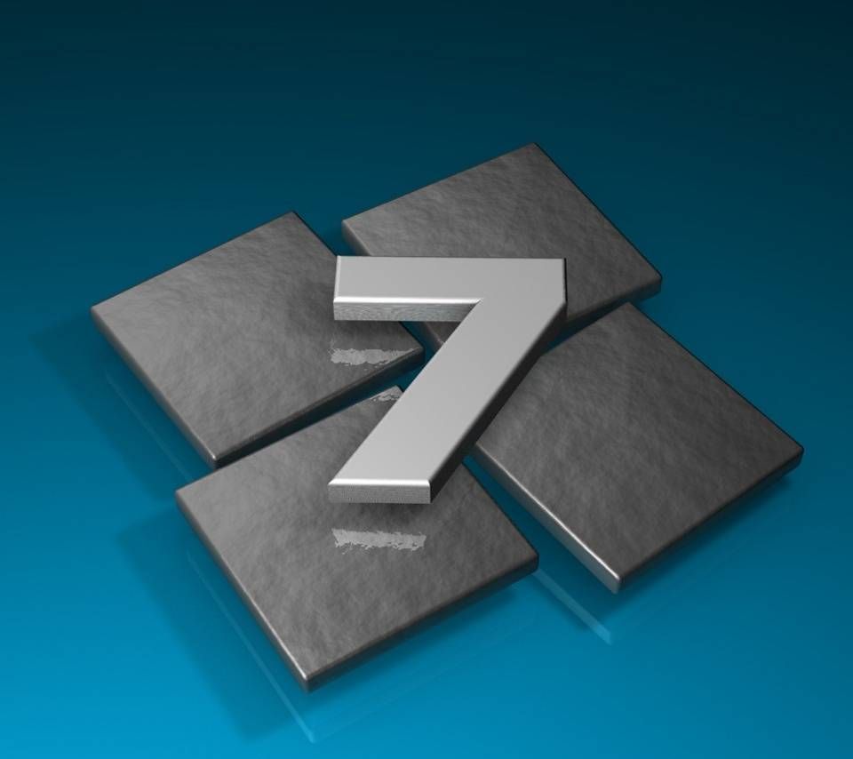 Logo Windows 7 quadrati grigi, 960x854 HD, PC