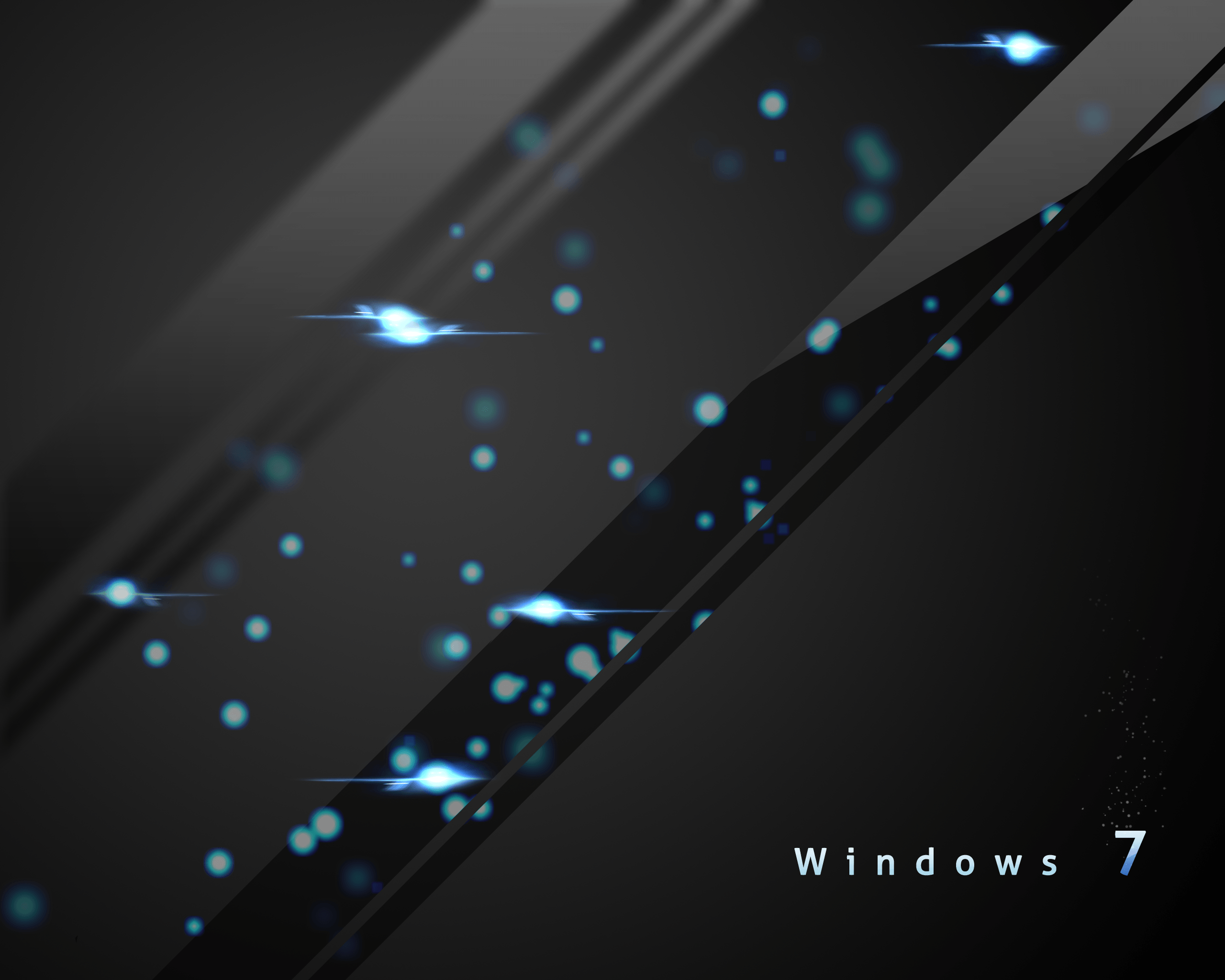 Astratto luci blu Windows 7, sistema operativo Microsoft, 2560x2048 2K+, Desktop