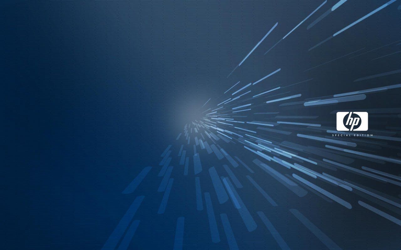 Linee astratte blu HP, 1280x800 720p, PC