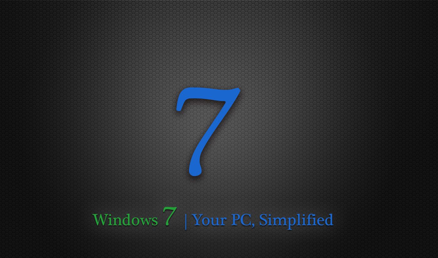 Logo Windows 7 nero, 1920x1200 Full HD+, Desktop