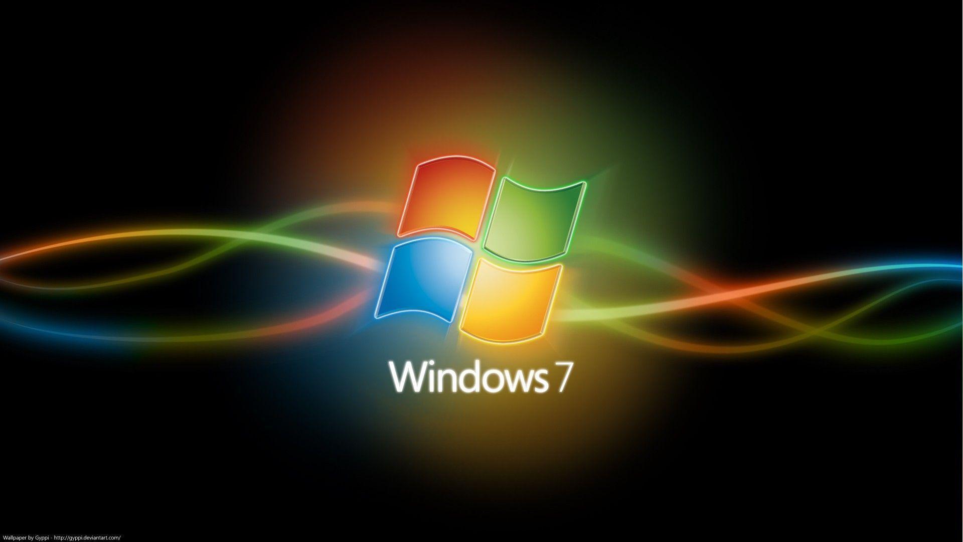 Logo Windows 7 sfondo blu, 1920x1200 Full HD+, Desktop