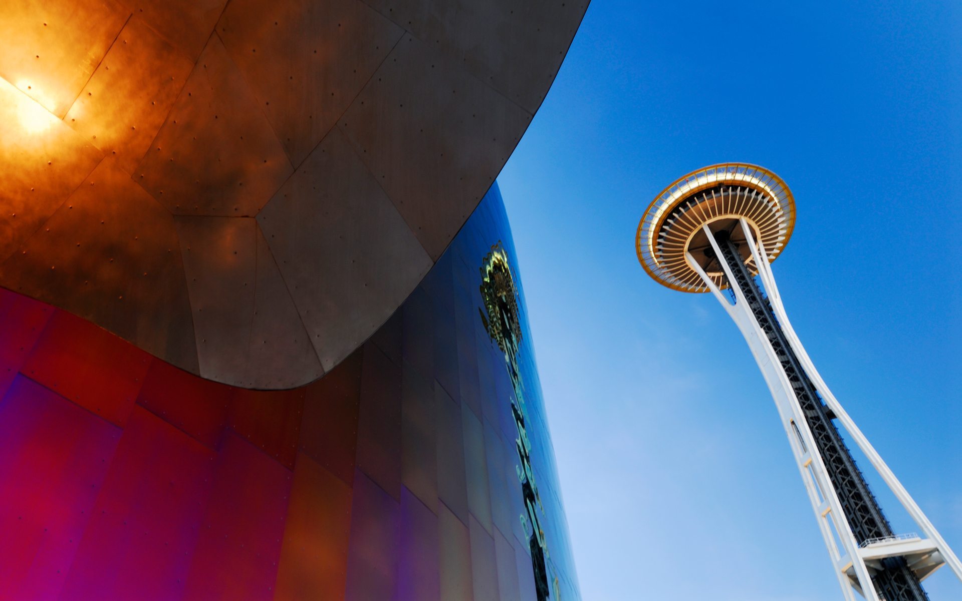 Space Needle Seattle architettura, 1920x1200 Full HD+ WUXGA, PC Desktop