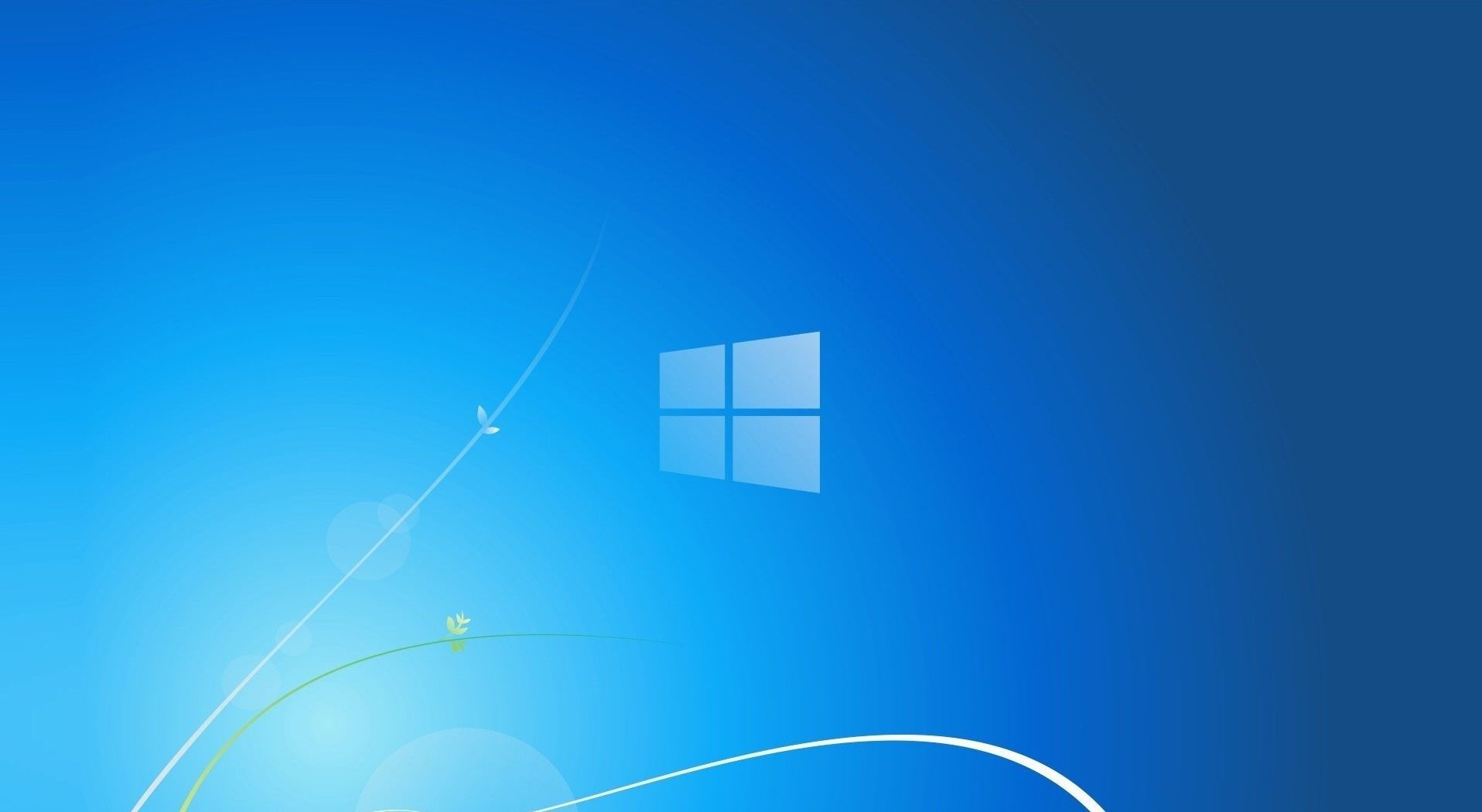 Logo Windows sfondo blu, sistema operativo Microsoft, 1916x1050 HD Ready, PC