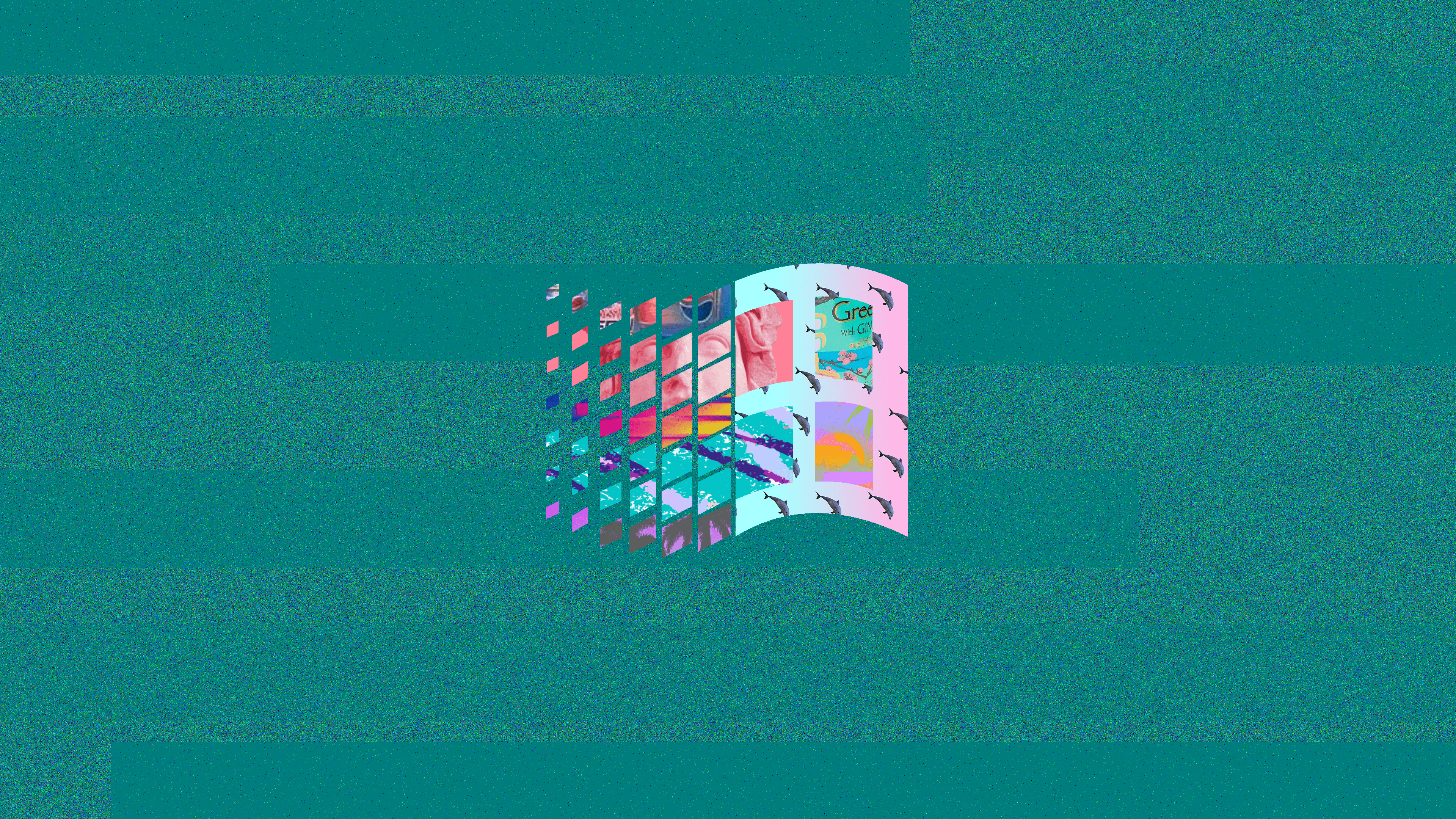 Logo Windows 95 nel cielo, sistema operativo Microsoft, 1920x1280 WUXGA, PC Desktop