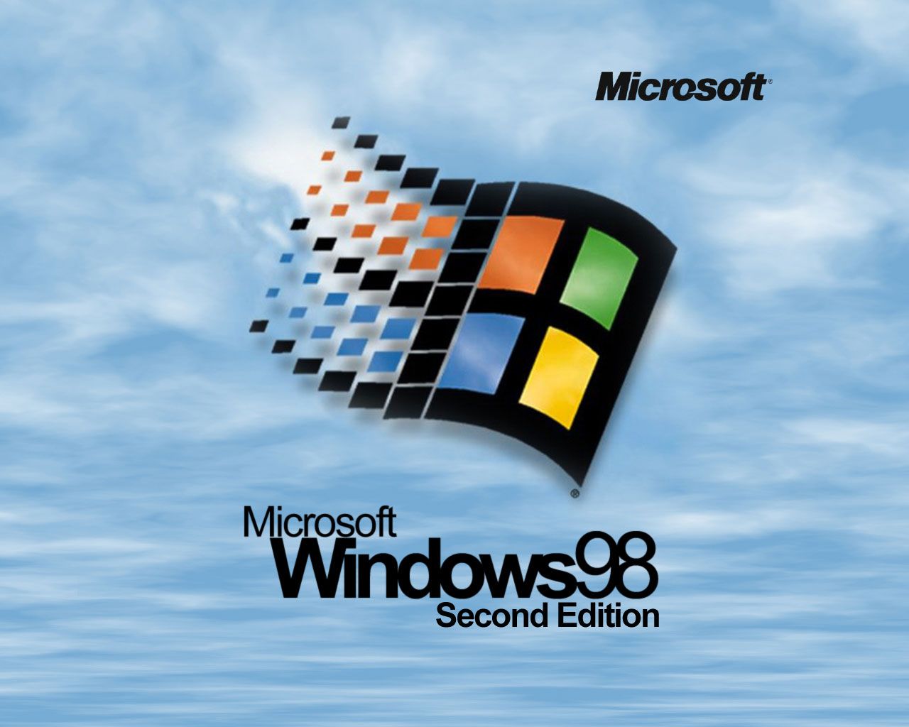 Logo bandiera Windows 95 nel cielo, 1920x1200 Full HD+ WUXGA, Desktop