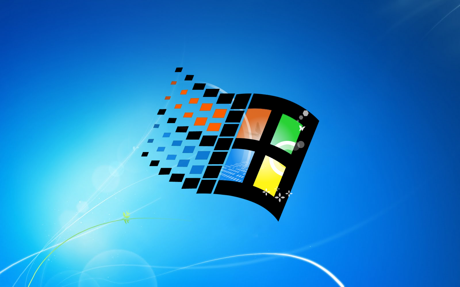 Logo Microsoft Windows 95, 2560x1600 2K, PC Desktop