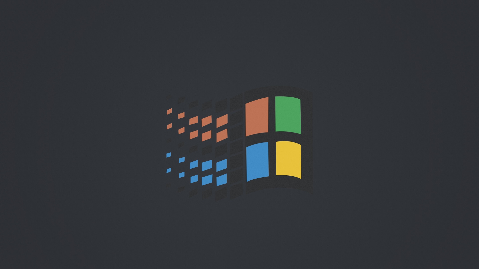 Logo Windows 95 nel cielo, sistema operativo Microsoft, 1920x1280 Full HD+ WUXGA, Monitor Gaming