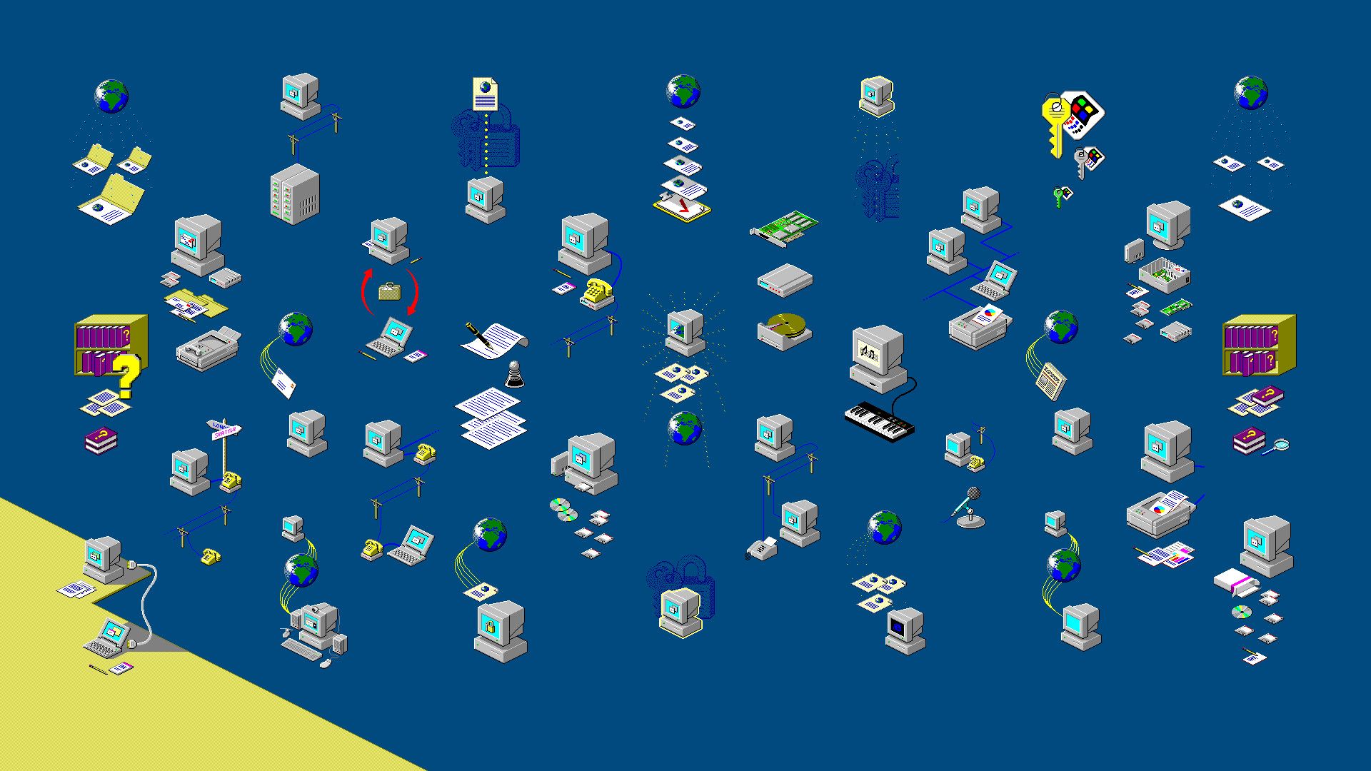 Logo Microsoft Windows 98, cielo azzurro, 1920x1200 Full HD+ WUXGA, Monitor Gaming