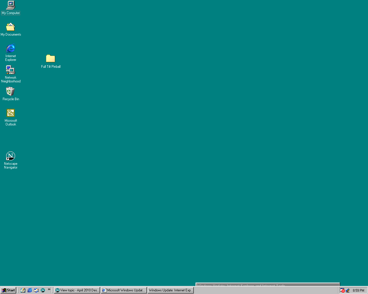 Desktop Windows 98 verde acqua, 1280x1024 720p, Monitor Gaming