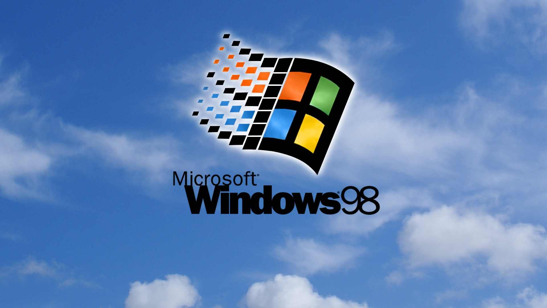 Logo Windows 98 cielo, 1920x1080 1080p, PC Desktop