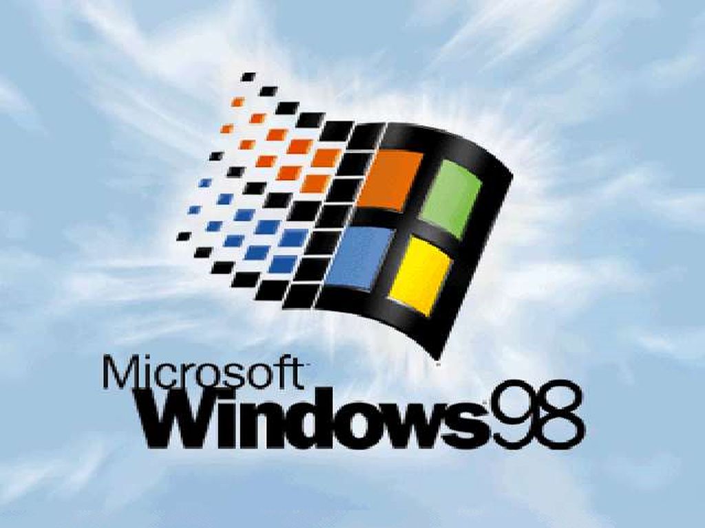 Logo Microsoft Windows 98, 1024x768 HD, Monitor Gaming