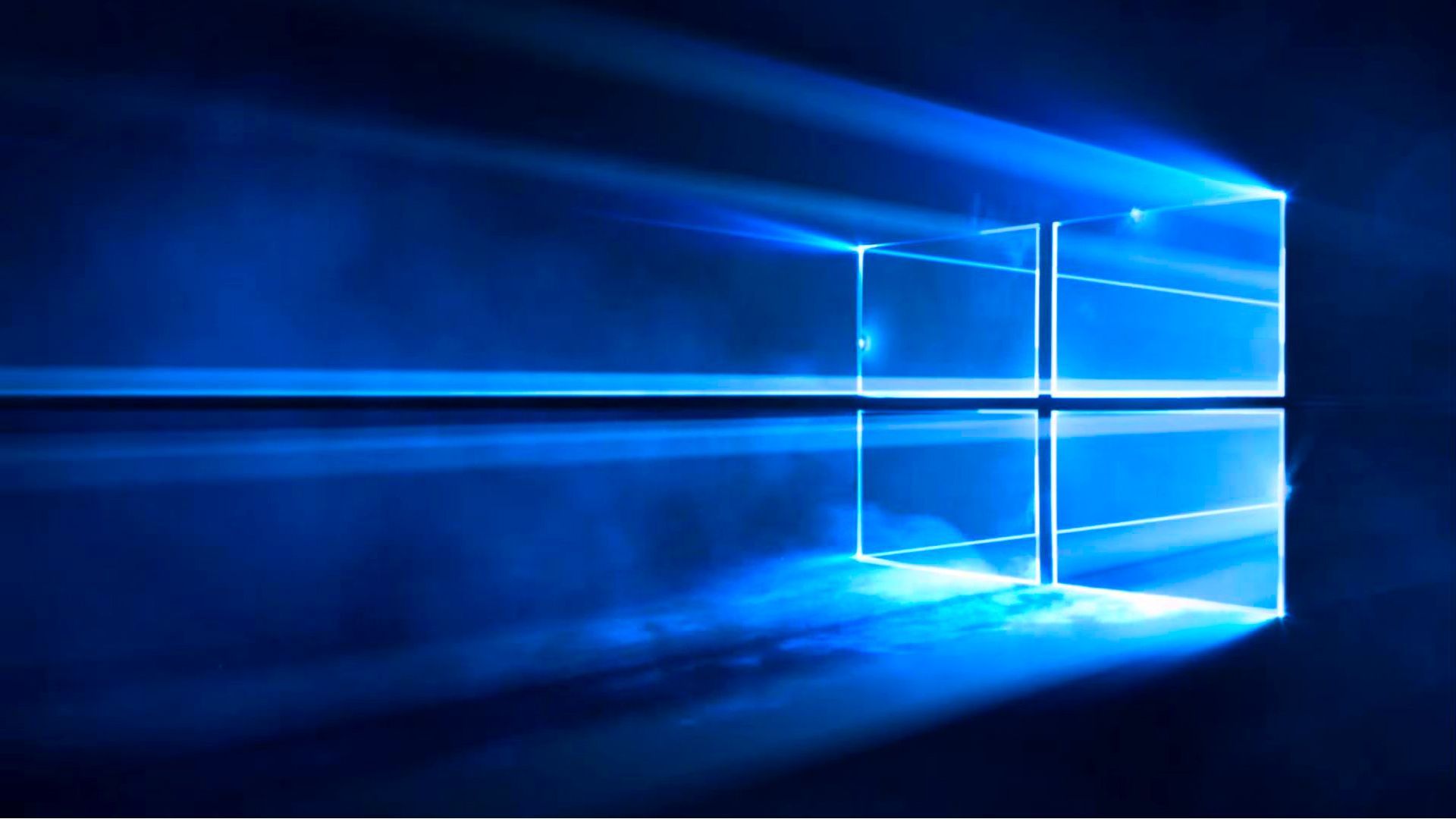 Logo Windows 10 luci blu, 1920x1080 Full HD, PC