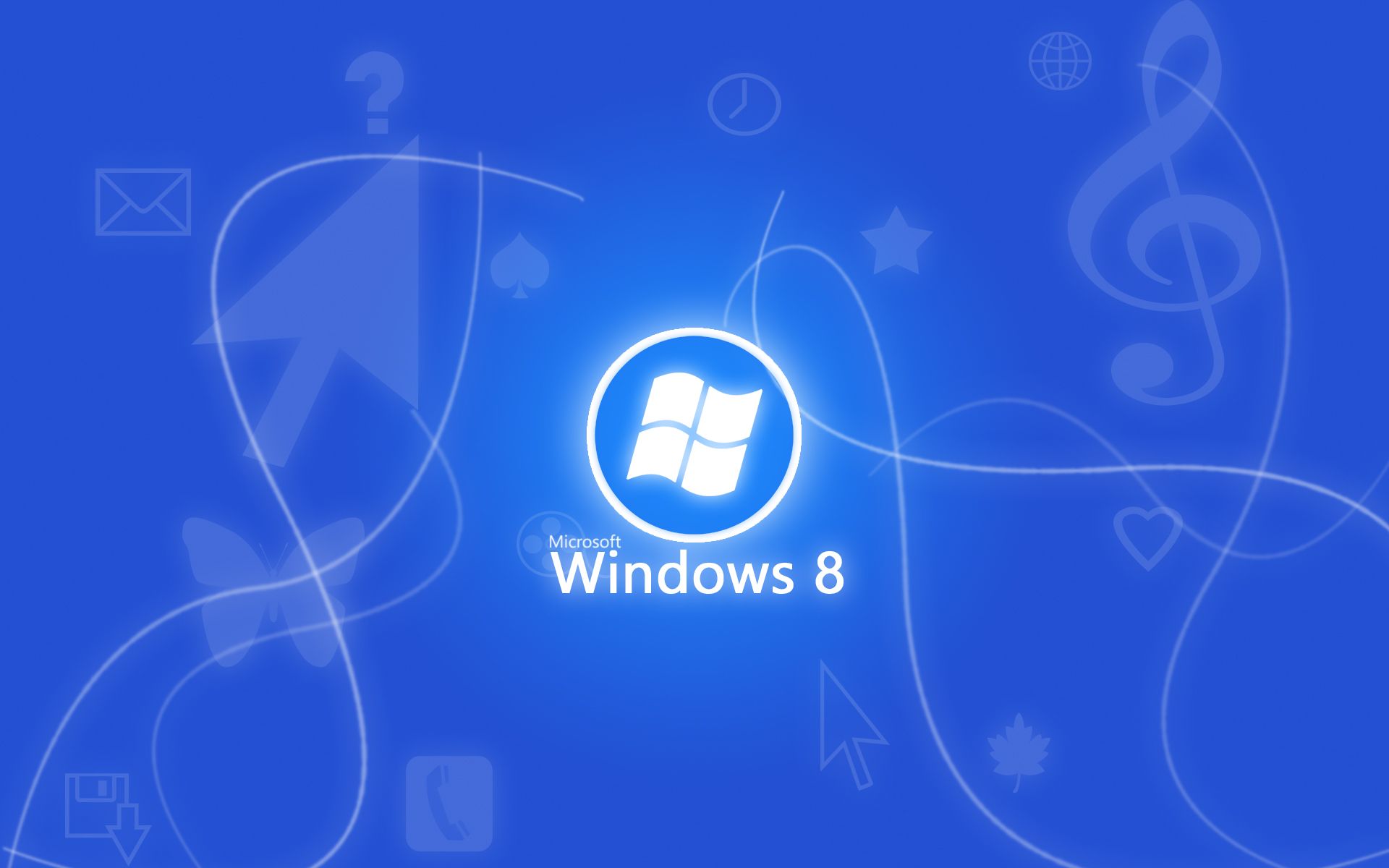 Logo Windows 8 blu, 1920x1200 WUXGA, PC