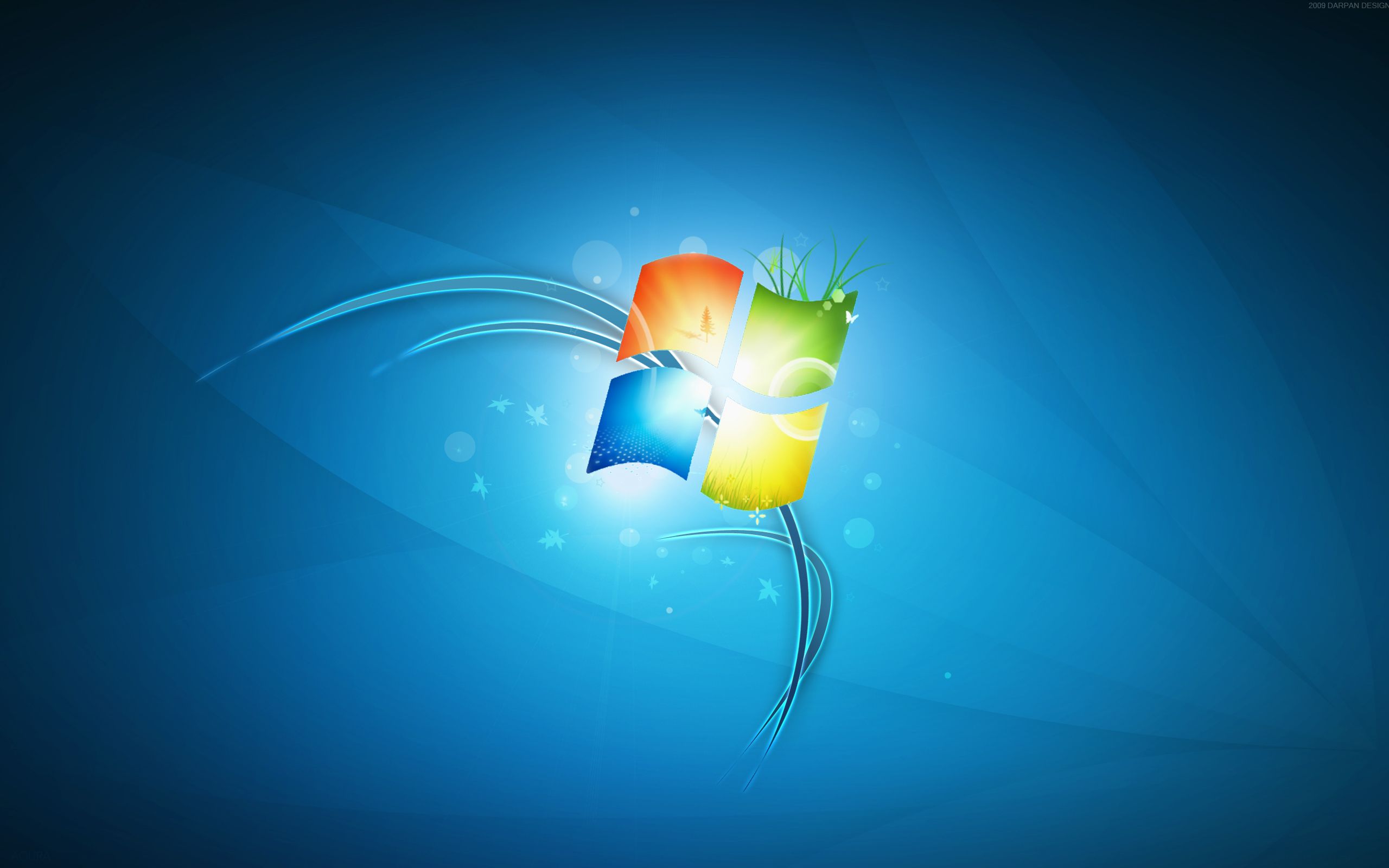 Logo Windows sfondo blu, 2560x1600 2K, Desktop