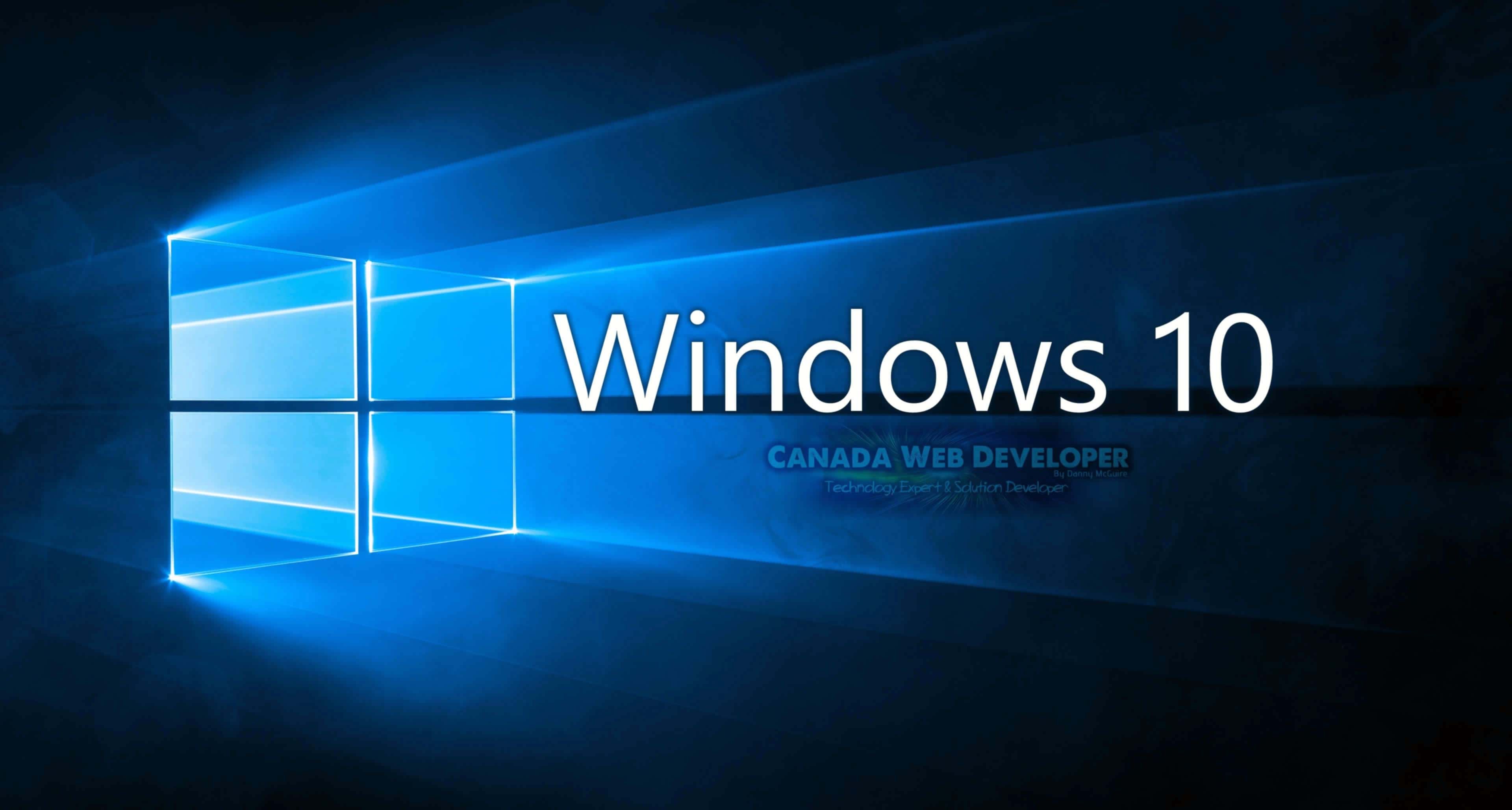 Logo Windows 10 blu, 3840x2056 UHD, Monitor Gaming