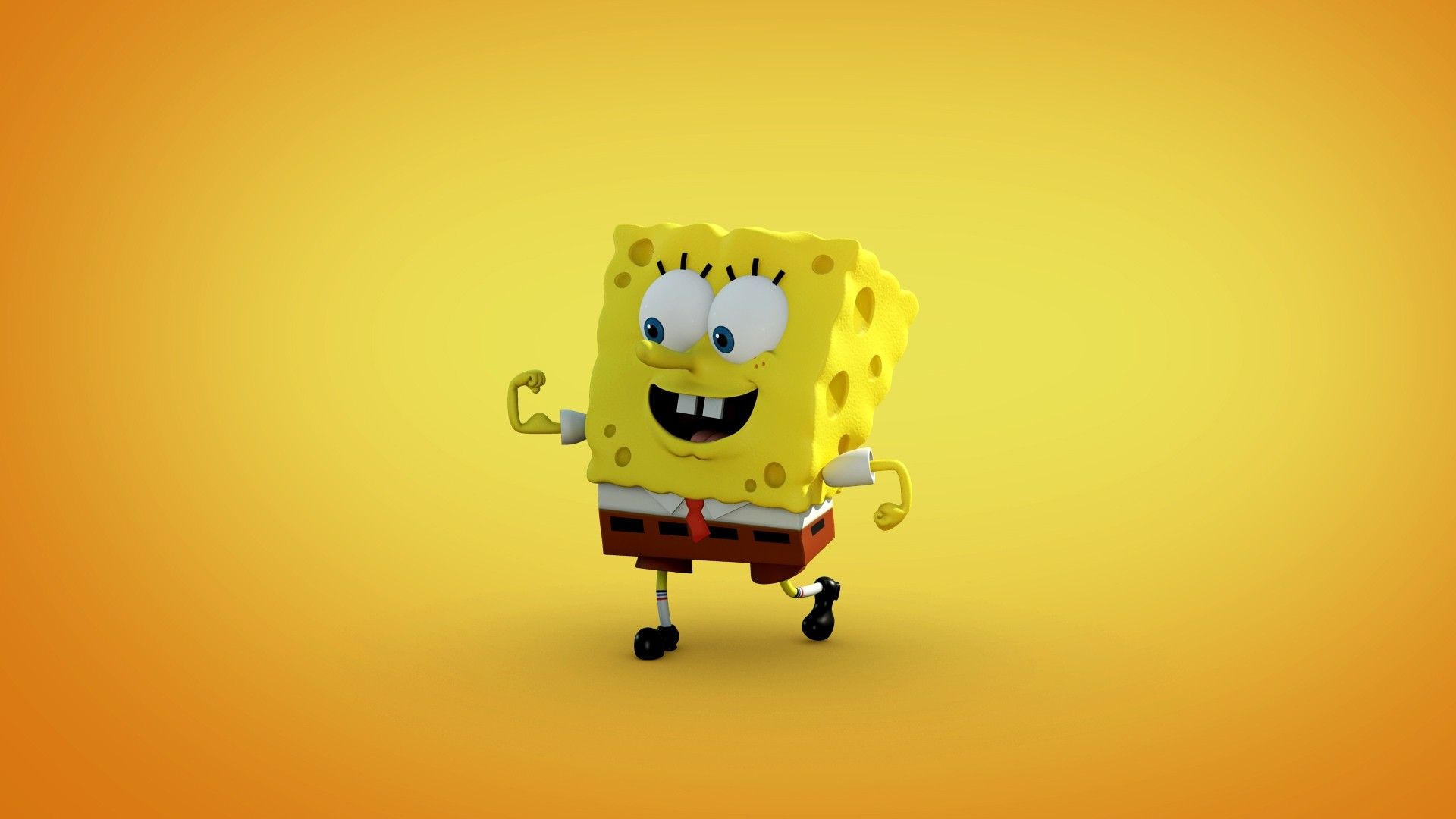 SpongeBob SquarePants sfondo giallo, cartone animato, 1920x1080 1080p, PC Desktop