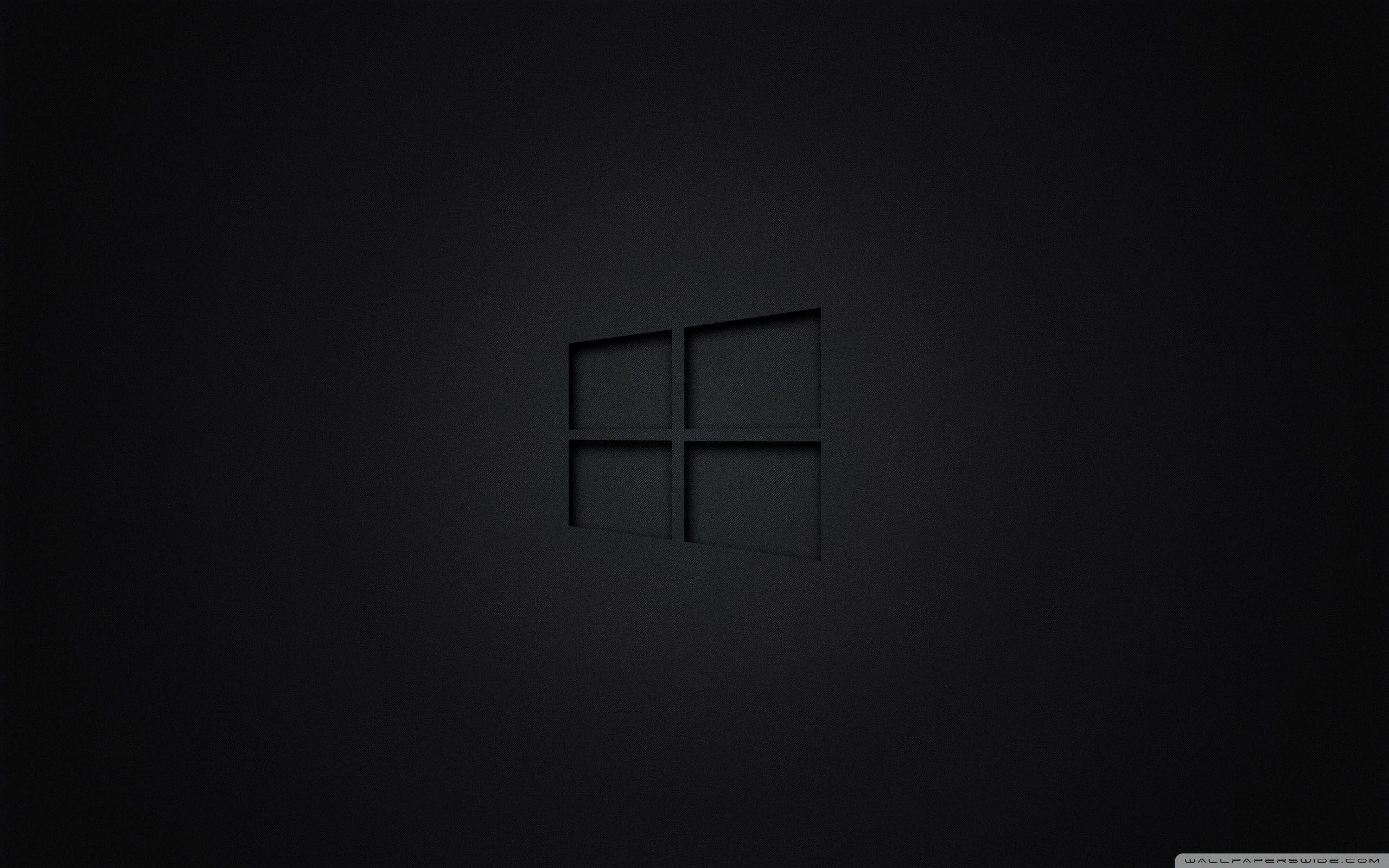 Logo Windows nero minimale, 2560x1600 WQXGA, Desktop