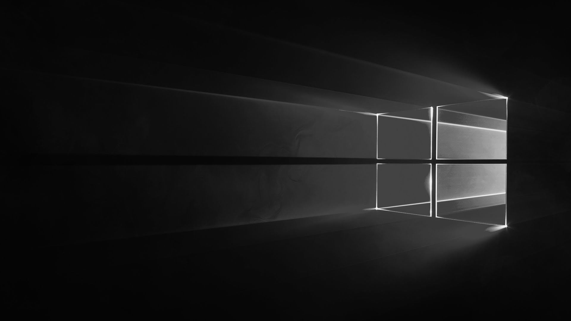 Logo Windows nero minimalista, sistema operativo Microsoft, 1920x1080 1080p, Desktop