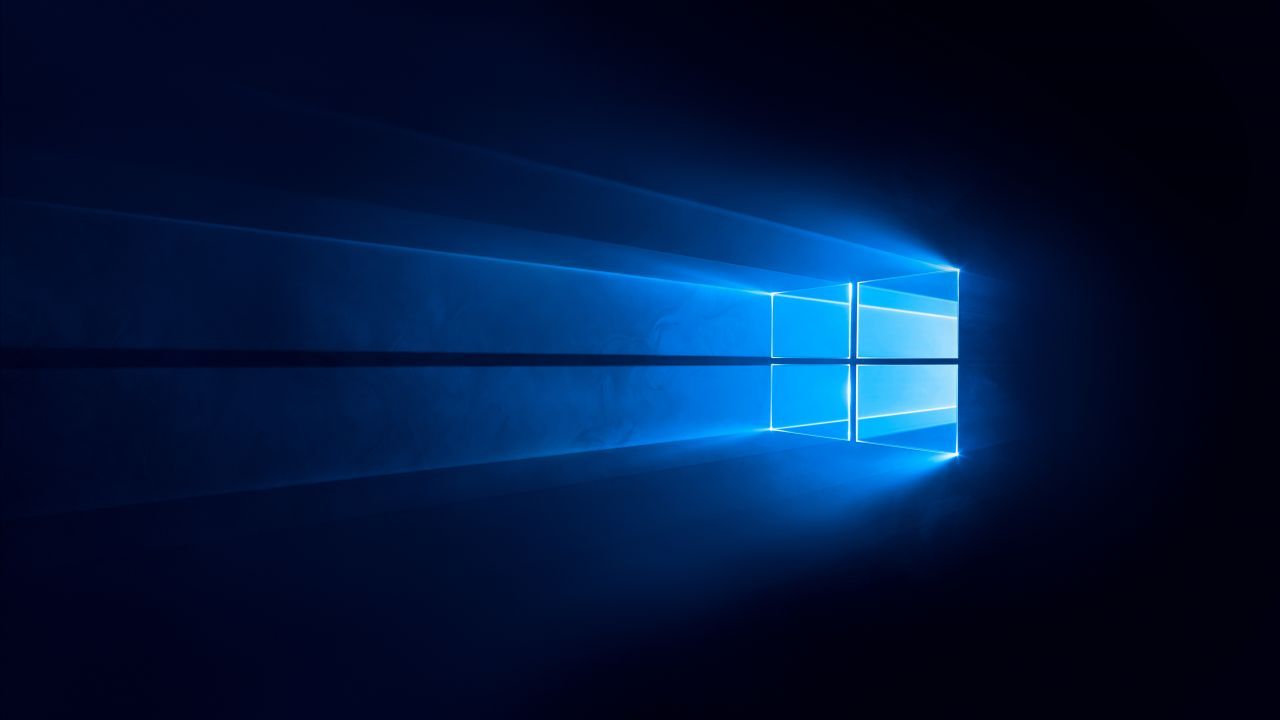 Logo Windows 10 astratto blu, 1280x720 720p, Monitor Gaming